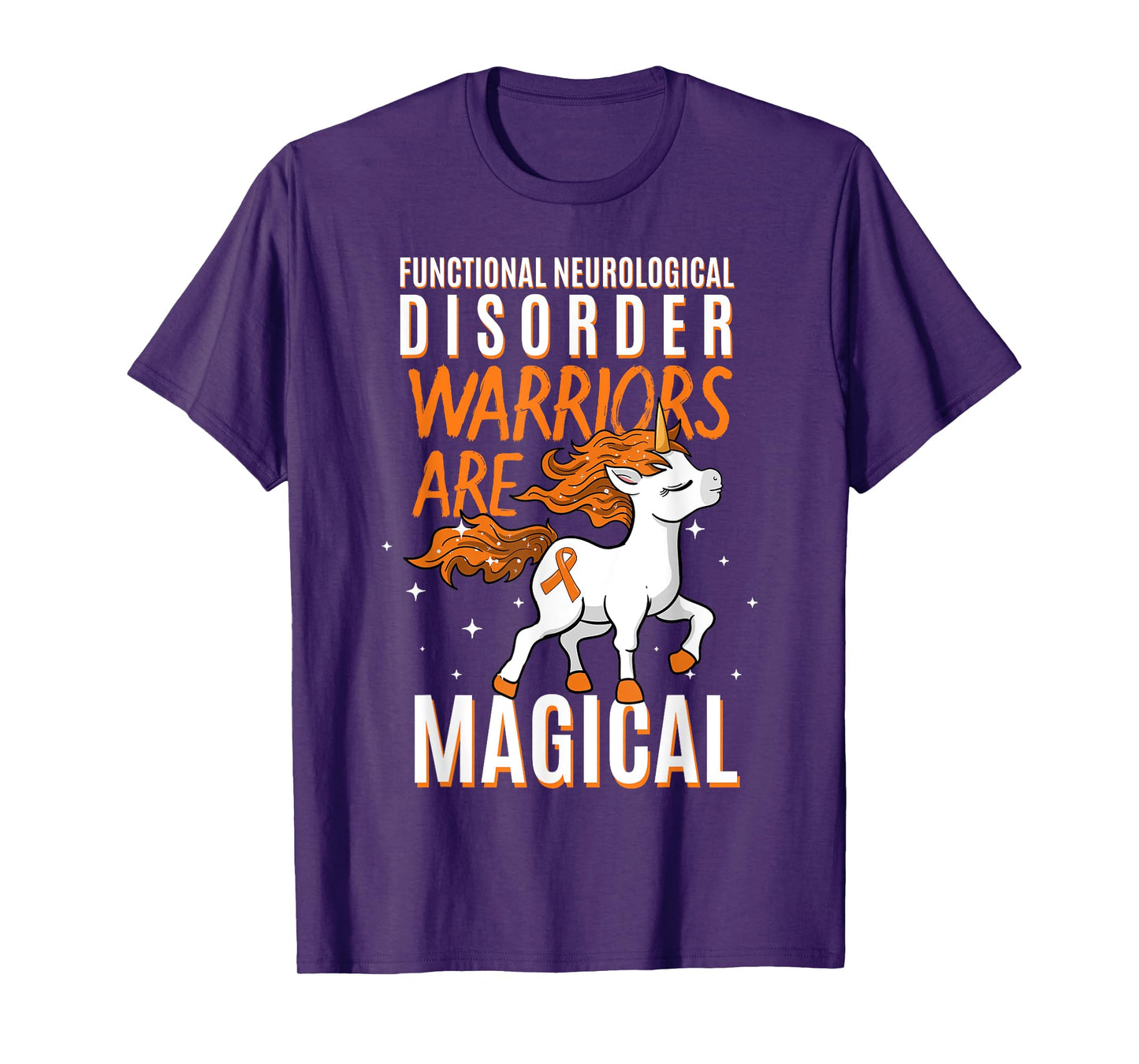 Functional Neurological Disorder Warrior Awareness Unicorn T-Shirt