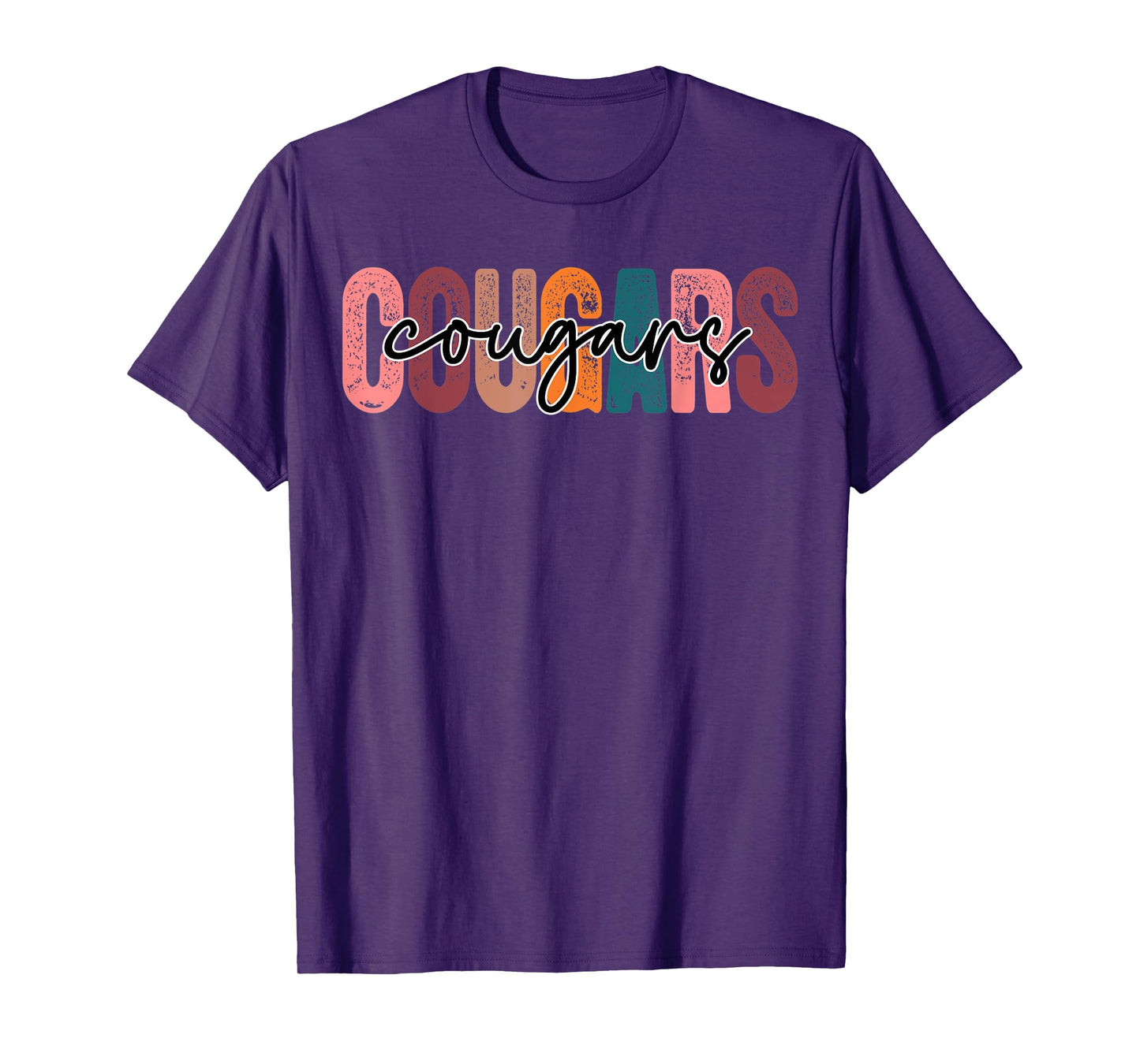 Cougars School Sports Fan Team Spirit T-Shirt