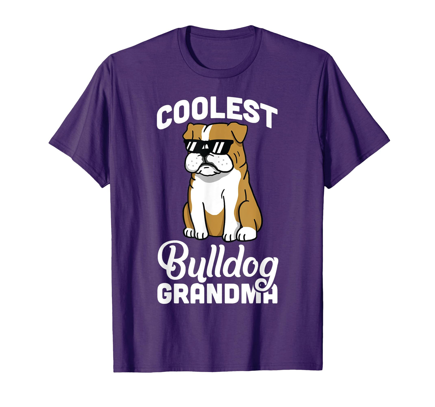 English Bulldog Coolest Grandma T-Shirt Funny Dog Shirt Men Women Girls Kids T-Shirt