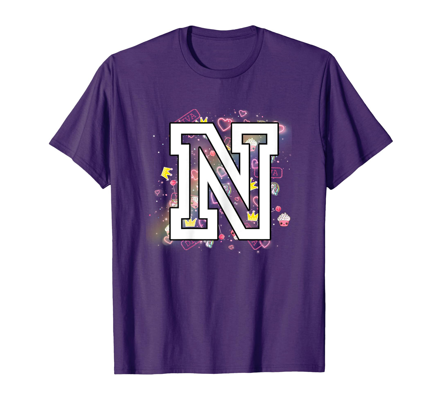 Kids Letter N Clothing For a Girl Who's Name Starts With N T-Shirt
