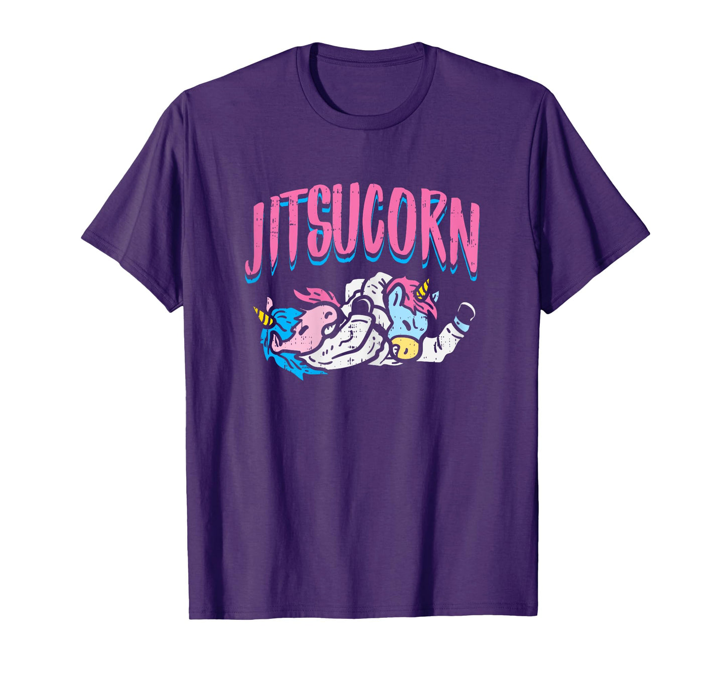 Jitsucorn Jiu Jitsu Unicorn Funny Grappling Martial Art Gift T-Shirt
