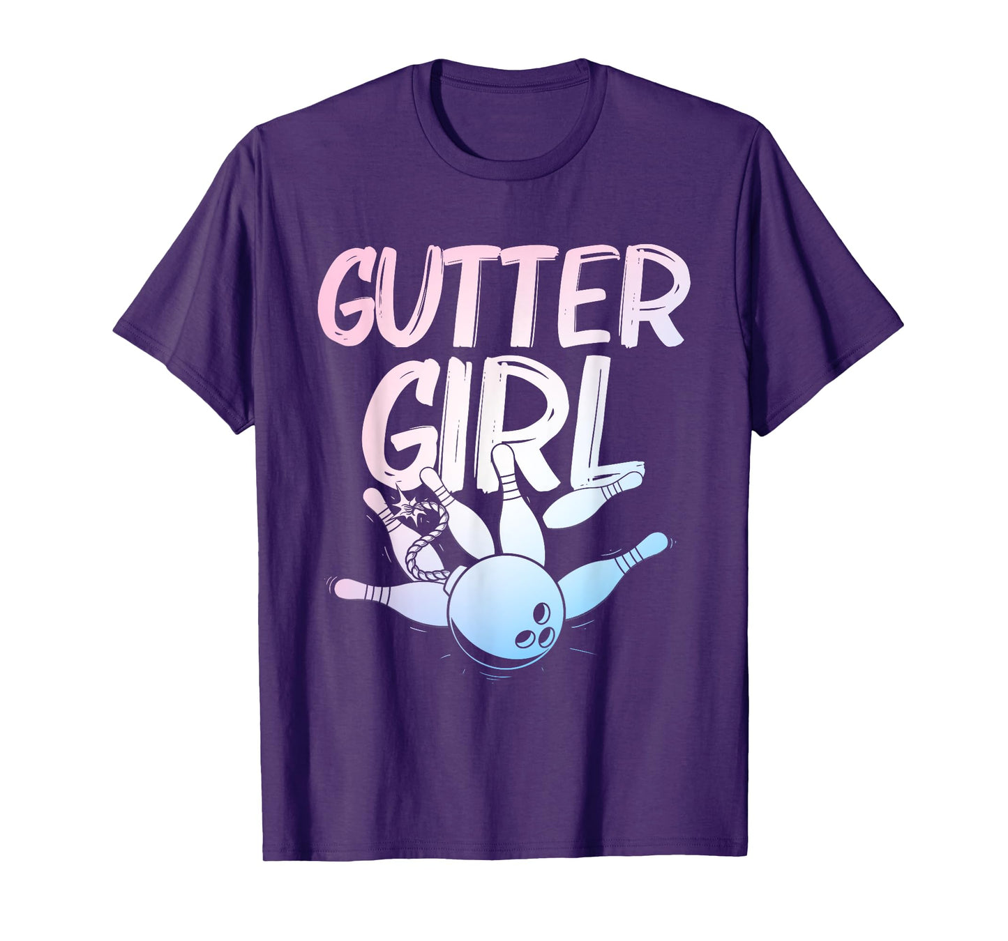 Funny Bowling Design For Girls Women Bowler Bowling Lover T-Shirt