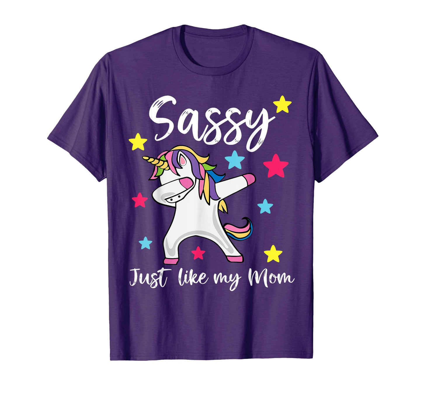 Sassy Just Like My Mom Unicorn Matching Mother Daughter T-Shirt