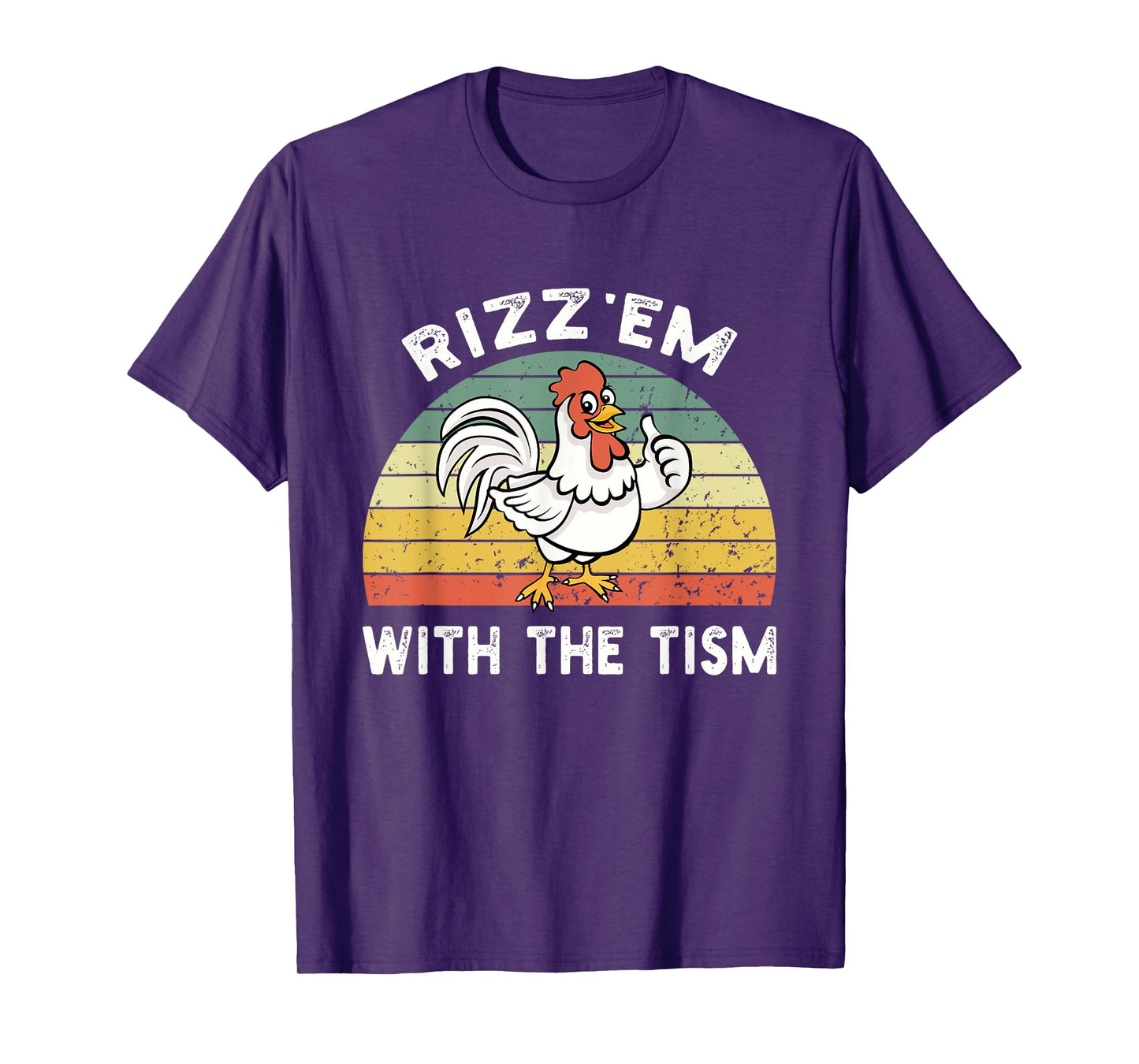 Rizz em With The Tism Meme Retro T-Shirt
