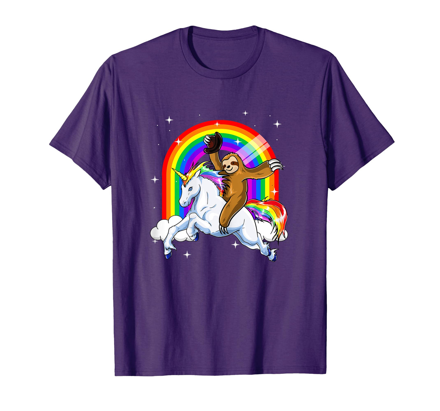 Sloth Riding Unicorn Women Kids Slothicorn Gifts T-Shirt