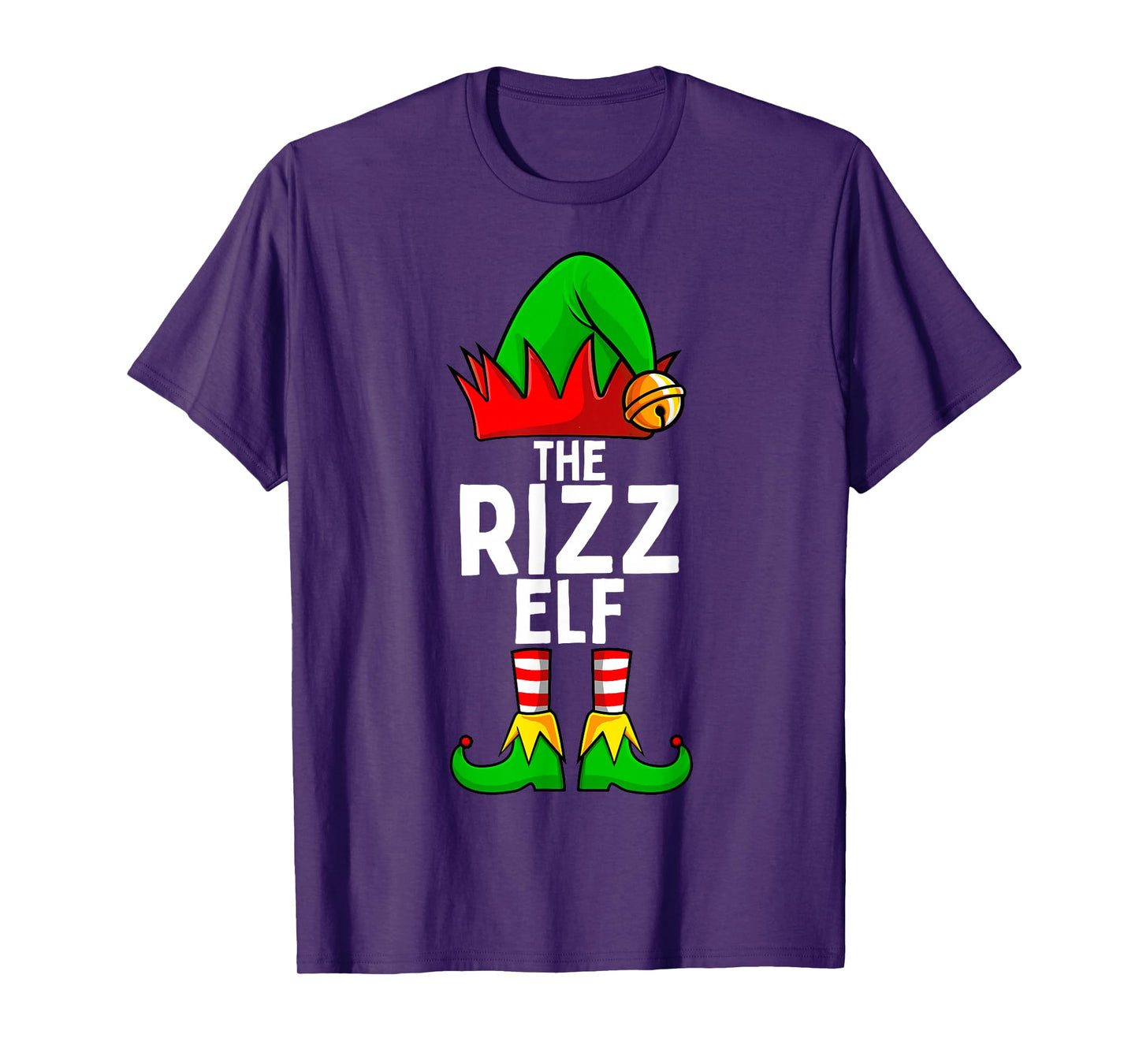Rizz Elf Matching Family Christmas Funny Silly Teen Boys T-Shirt