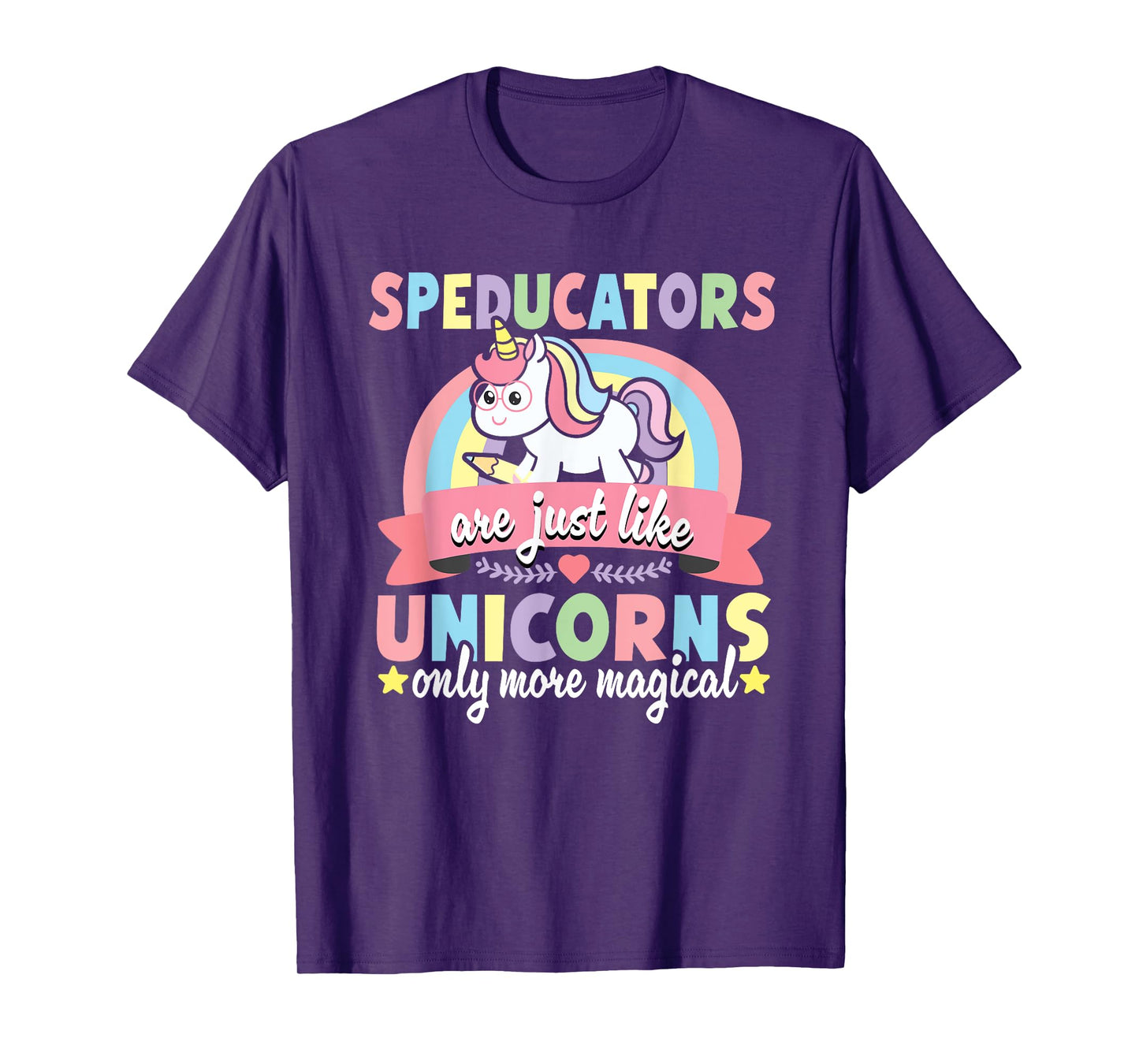 Speducator Special Education Teacher Funny Unicorn SPED Men Women T-Shirt