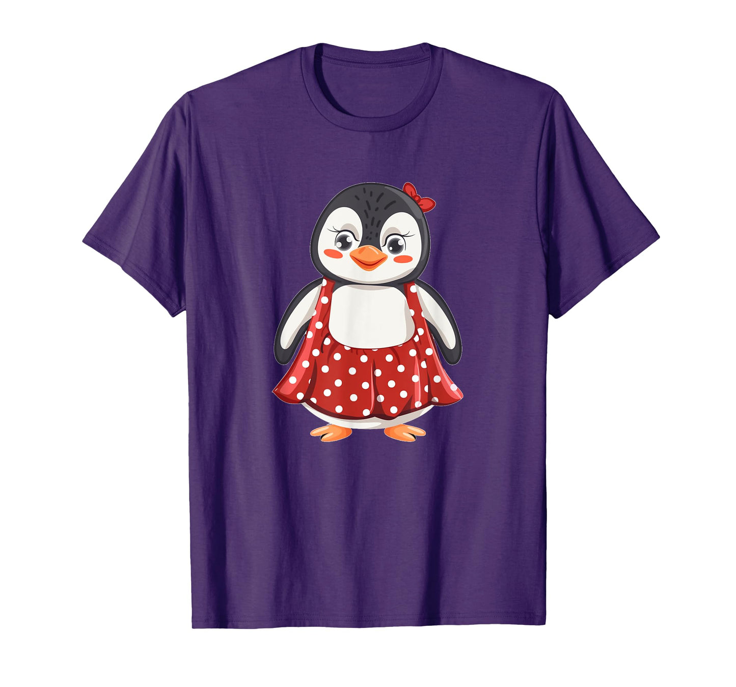 Cute Polka Dot Penguin for Dress and Penguins Lovers T-Shirt