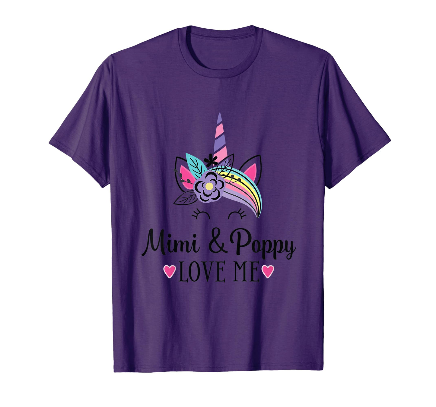 Kids Mimi and Poppy Love Me Granddaughter Unicorn T-Shirt
