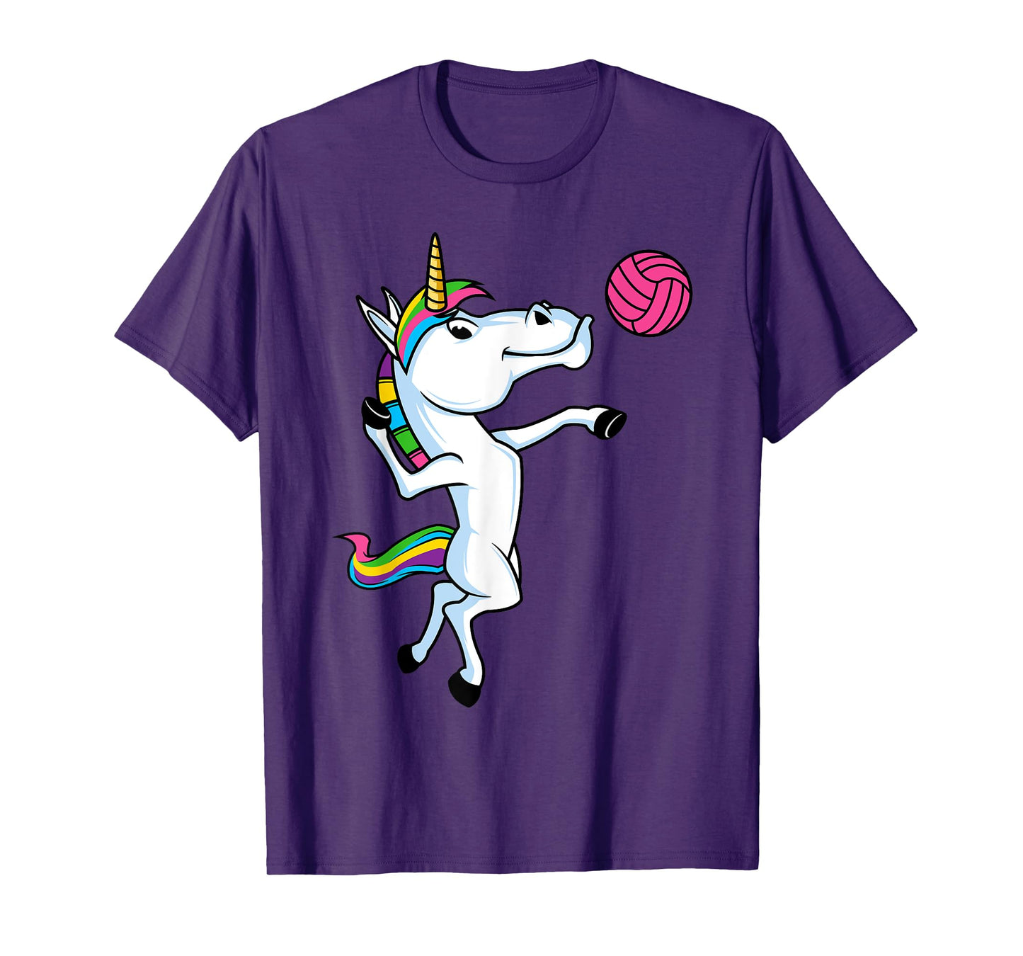 Funny Unicorn Sports Volleyball Magical Ball Player Athlete T-Shirt