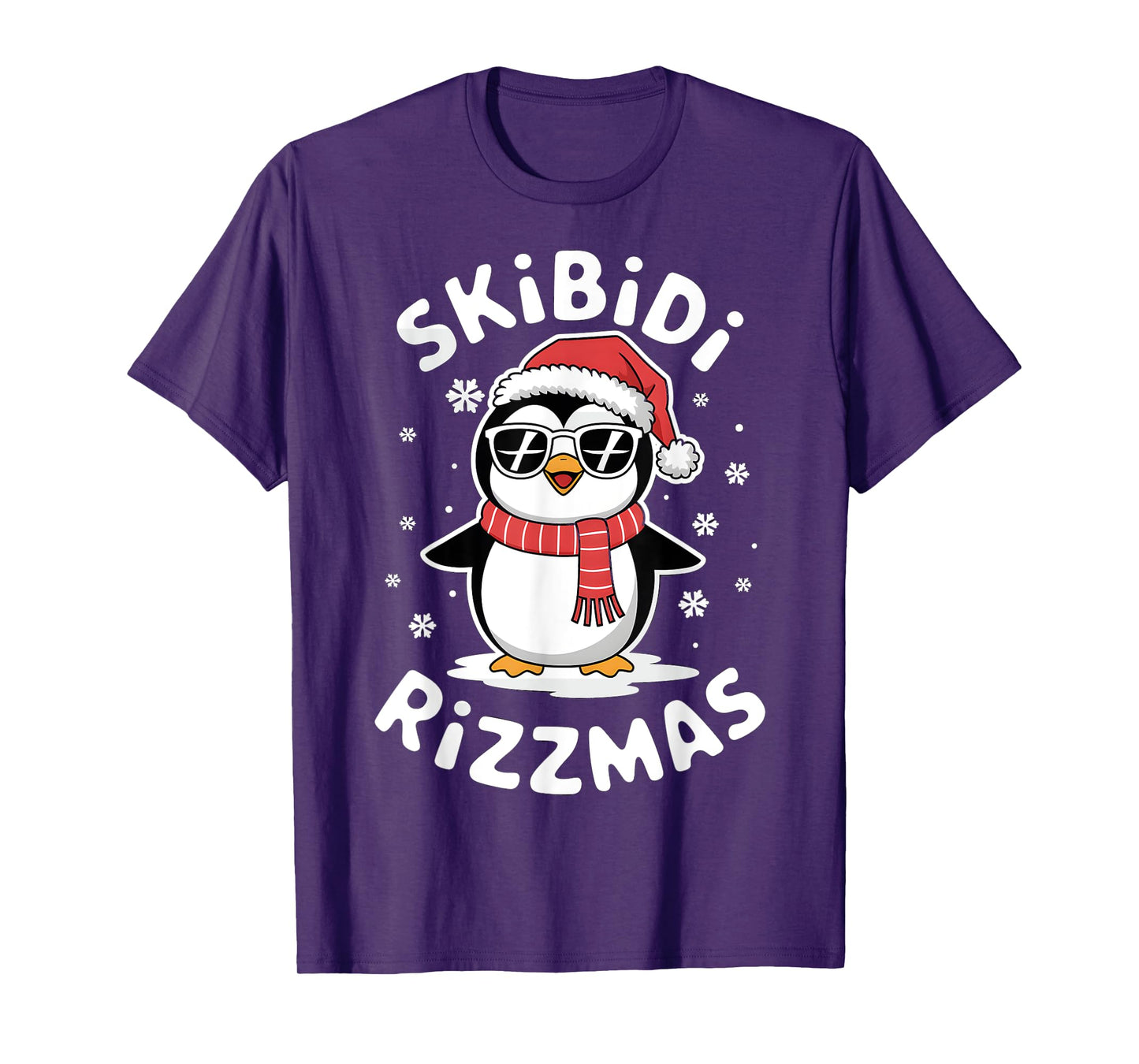 Skibidi Rizzmas Funny Christmas Christmas Season Penguin T-Shirt