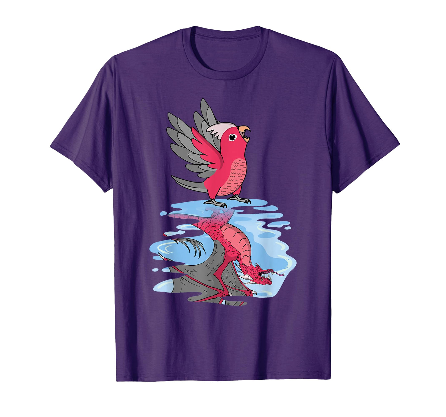 Parrot & Dragon Reflection I Rose-breasted Galah Cockatoo T-Shirt