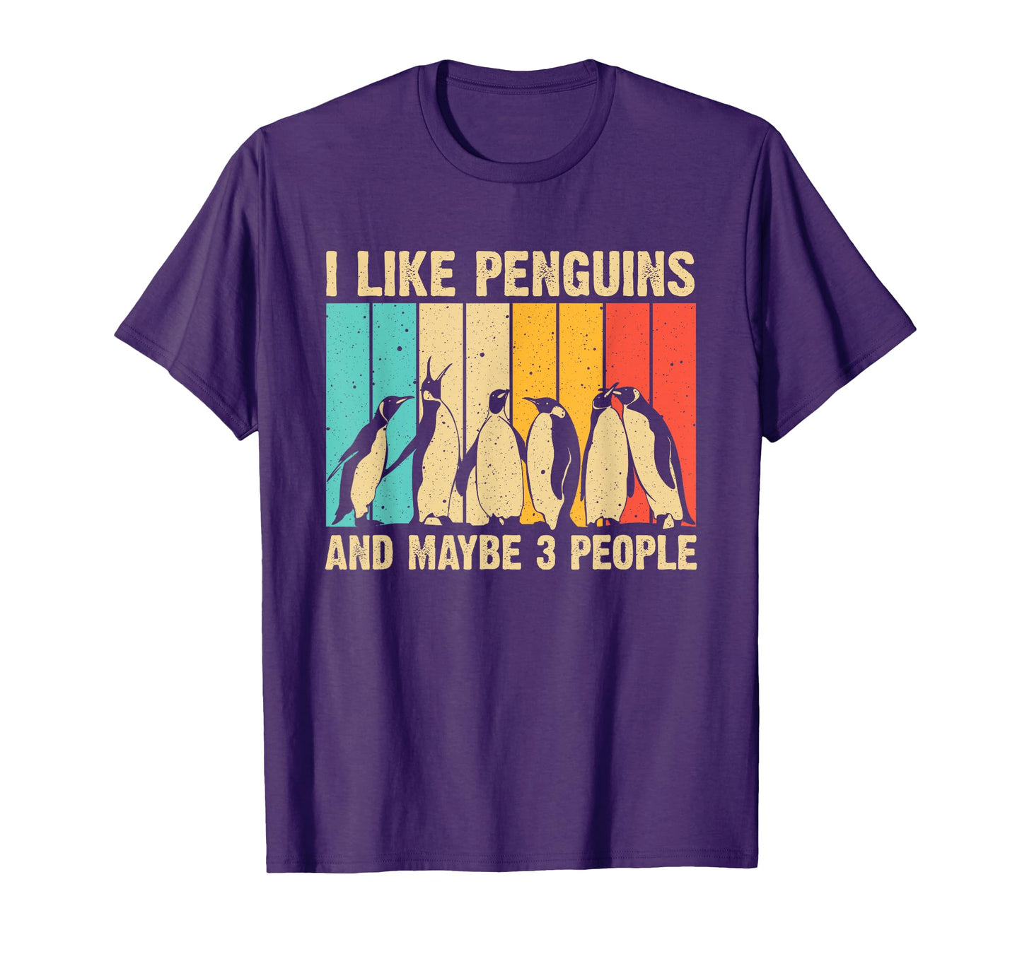 Funny Penguin Gift Vintage Aquatic Bird Boys Girls Cute Penguin Design For Men Women Kids Retro Penguin Lover T-Shirt