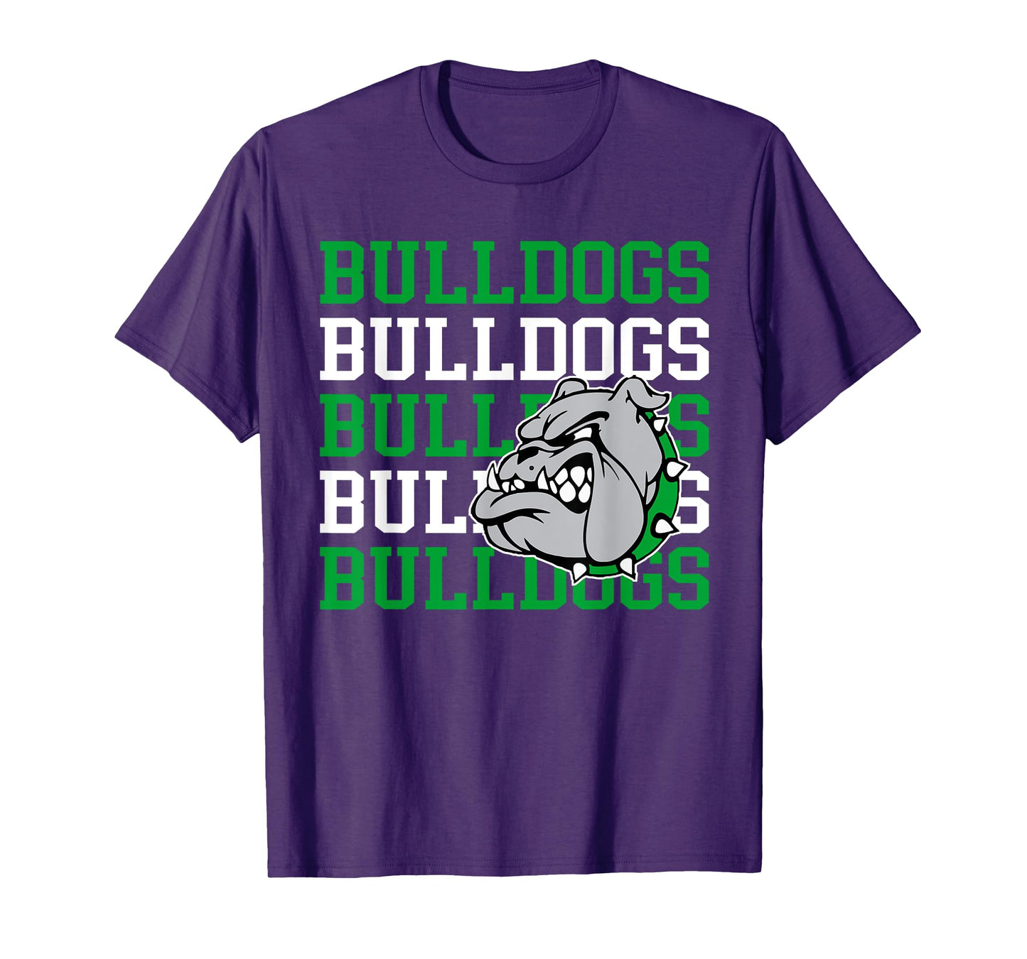 Green Bulldogs School Spirit Mascot Teacher Back to School T-Shirt