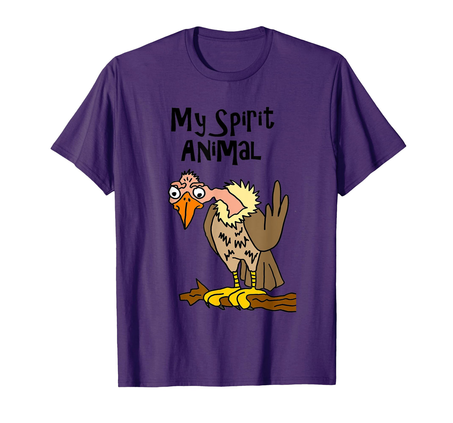 Smilemoretees Funny Old Buzzard Spirit Animal T-Shirt