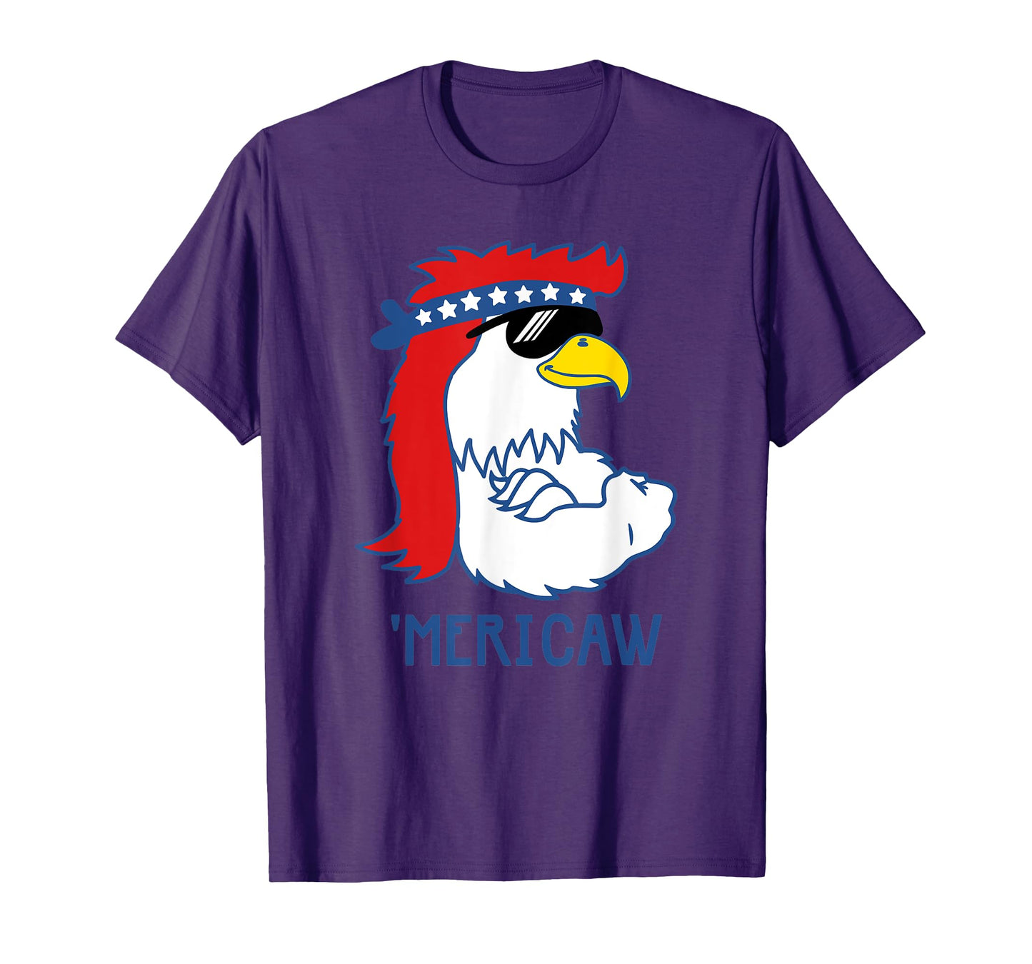 Trendy 'Mericaw Cool Muscle Eagle T-Shirt