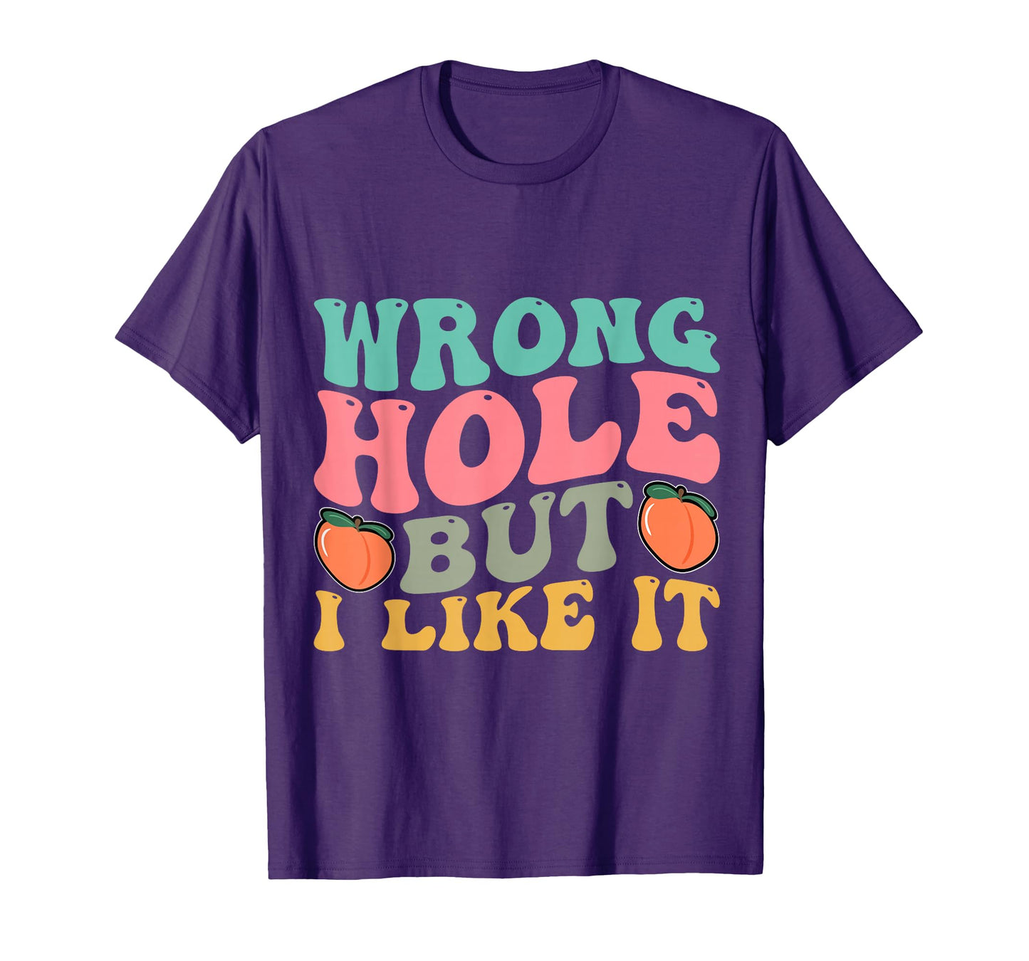 Inappropriate Wrong Hole But I Like It Adult Jokes T-Shirt