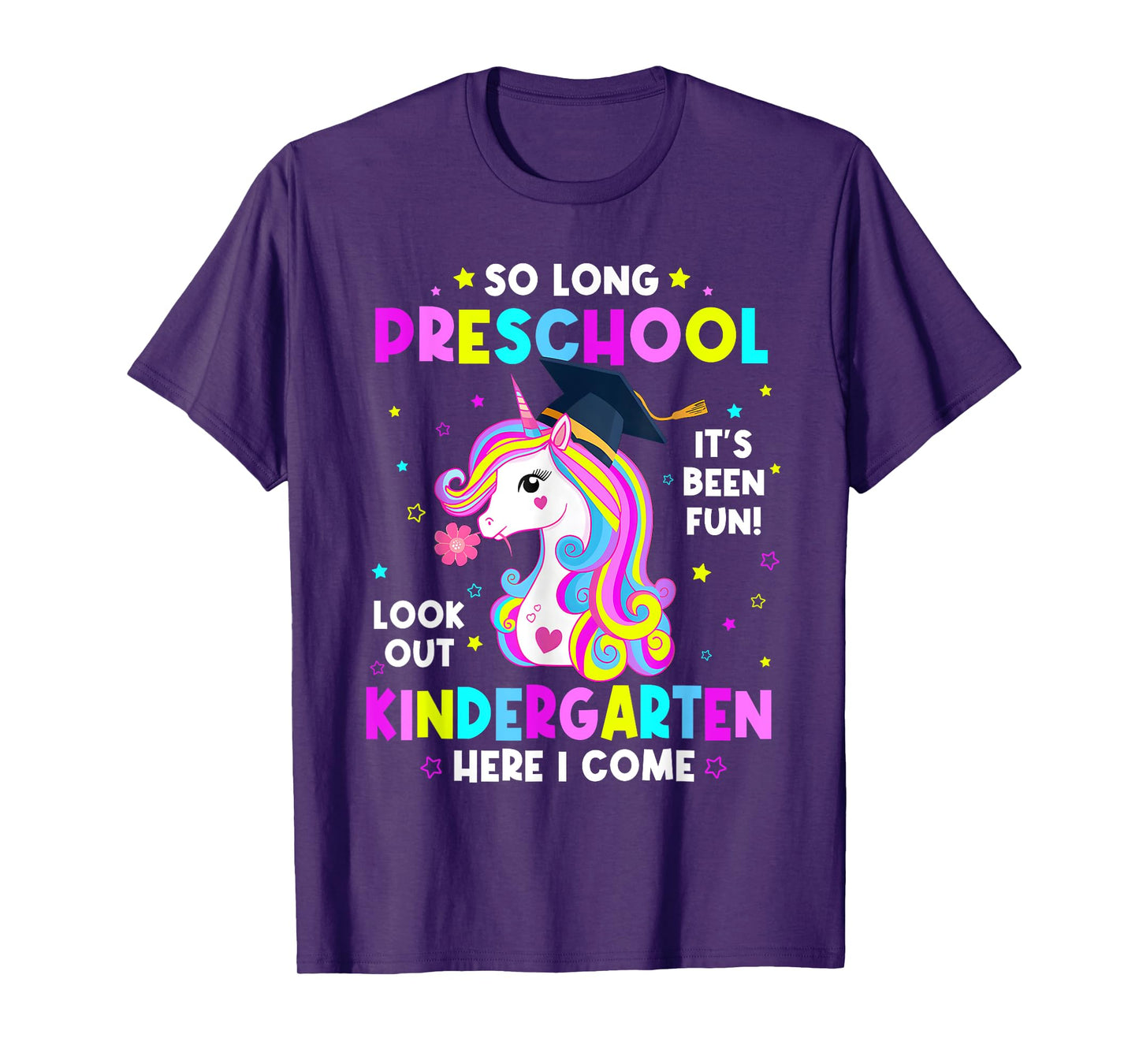 So Long Pre-k Graduate Kindergarten Here I Come Unicorn Kids T-Shirt