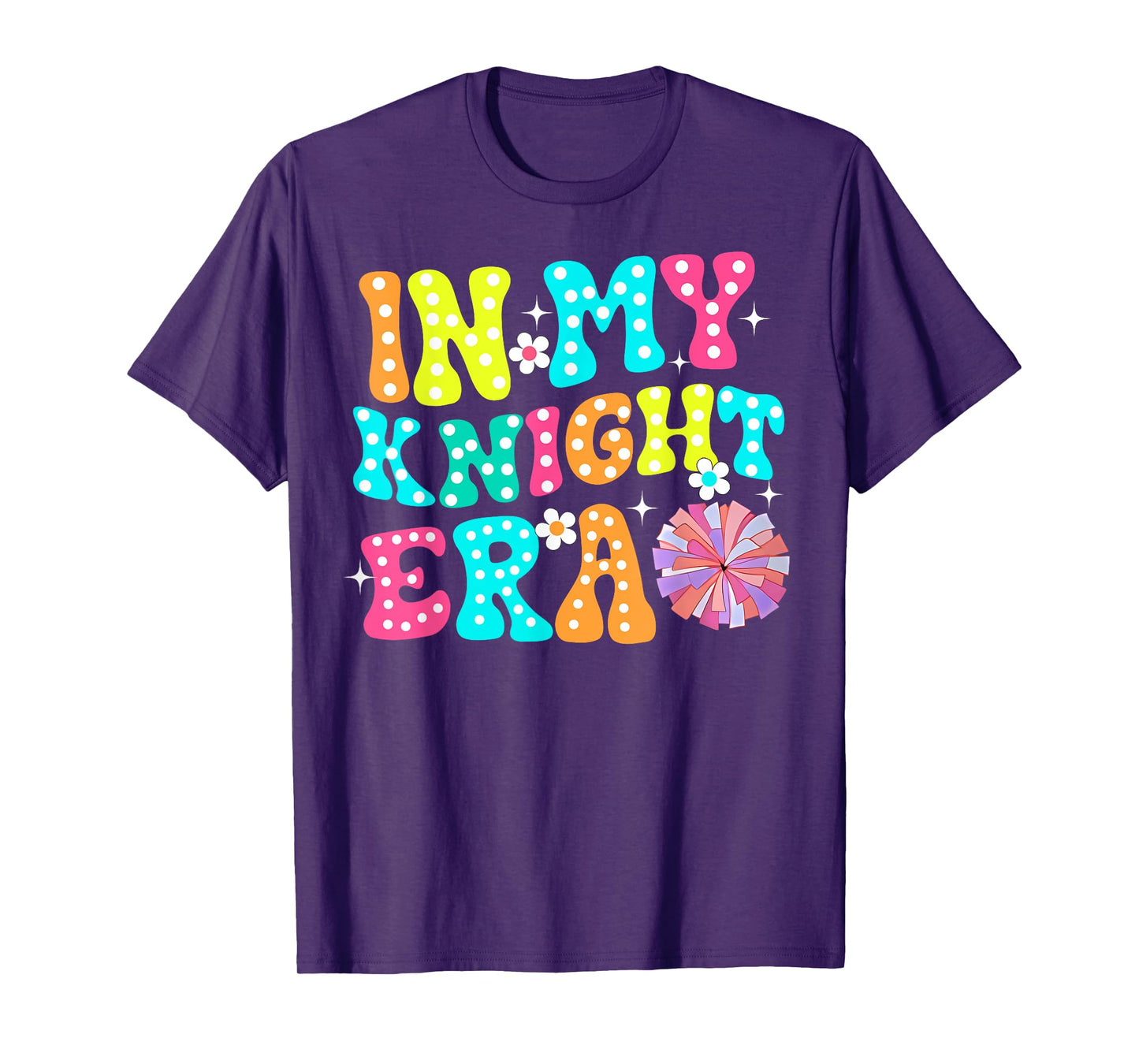 In My Knights Era Back to School Spirit Game Retro Groovy T-Shirt