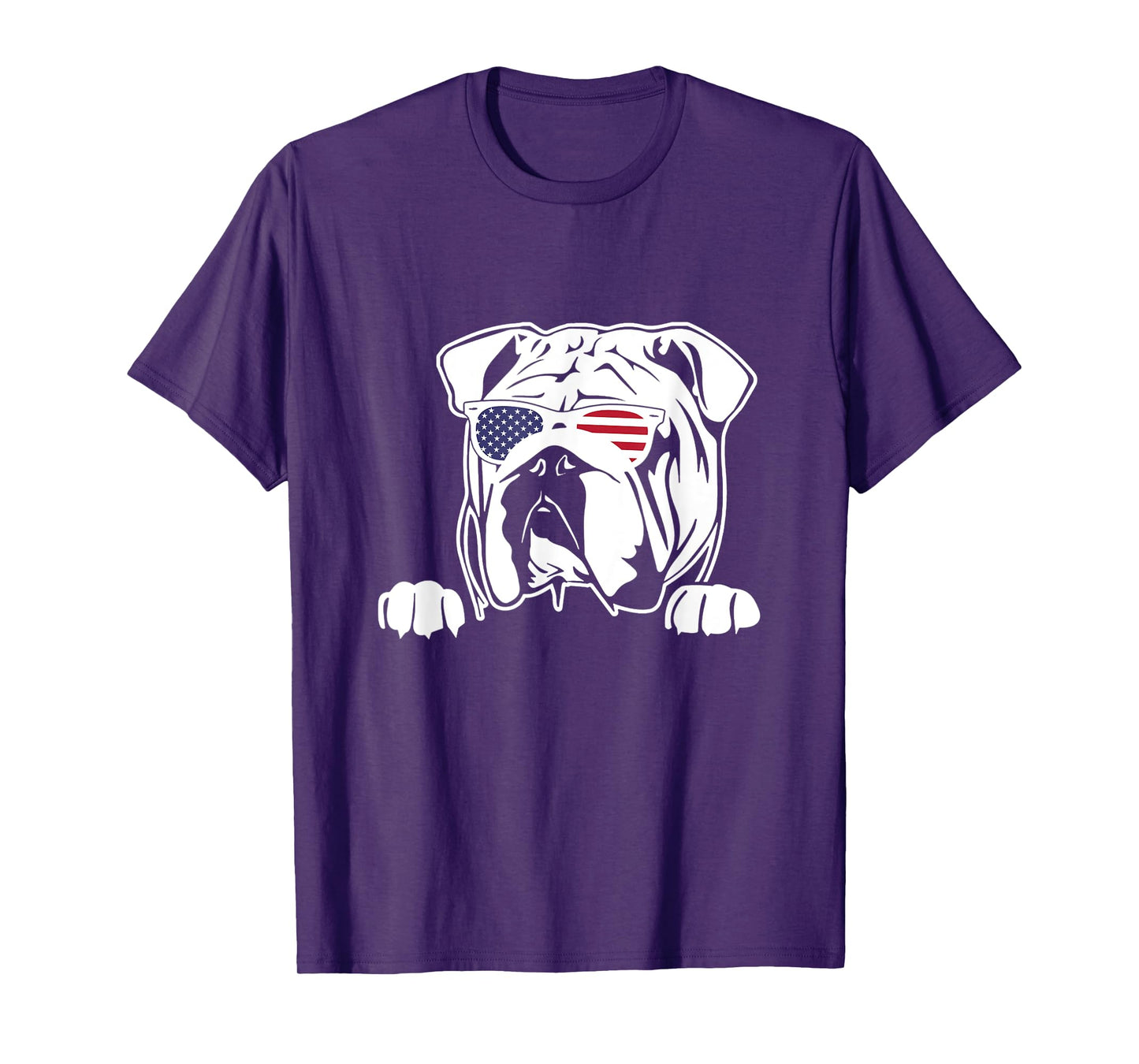 Olde English Bulldogge American Flag T-Shirt