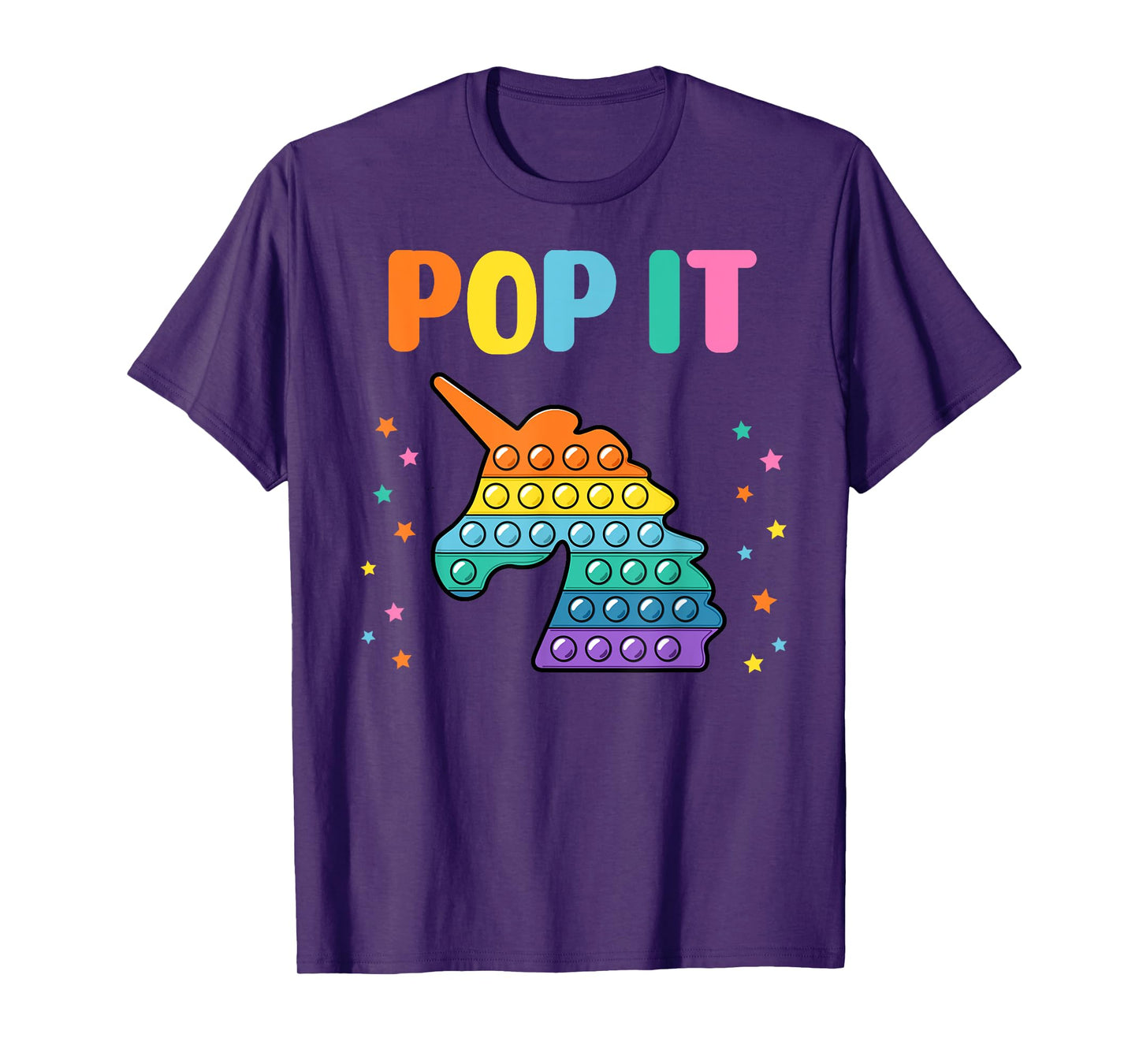 Pop It for toddler kids child - Pop It Unicorn Rainbow T-Shirt
