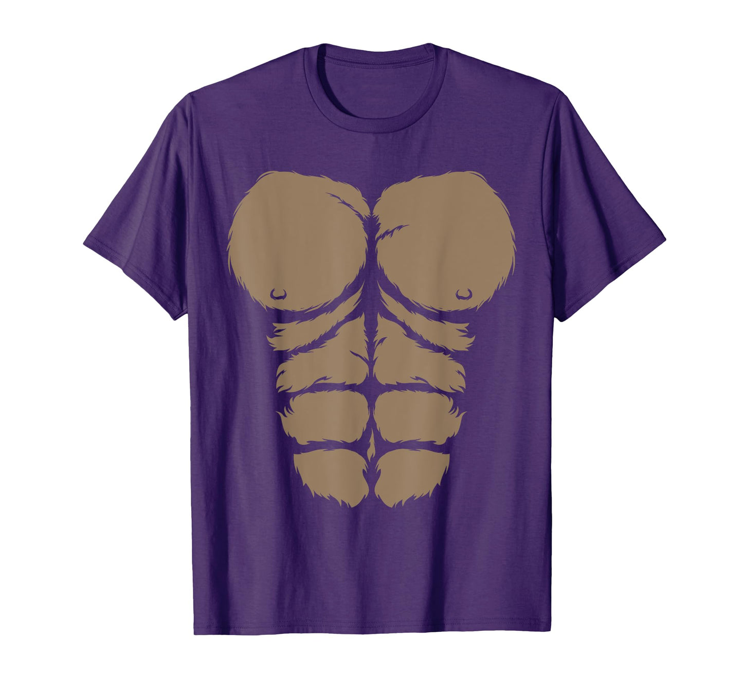 Halloween Gorilla Chest Costume Cute Monkey Muscles Abs T-Shirt