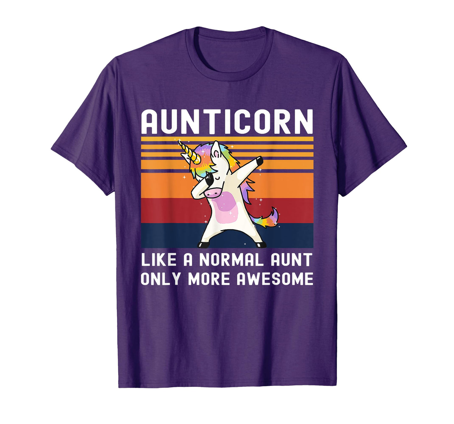 Aunticorn Like Normal Aunt But More Awesome Dabbing Unicorn T-Shirt