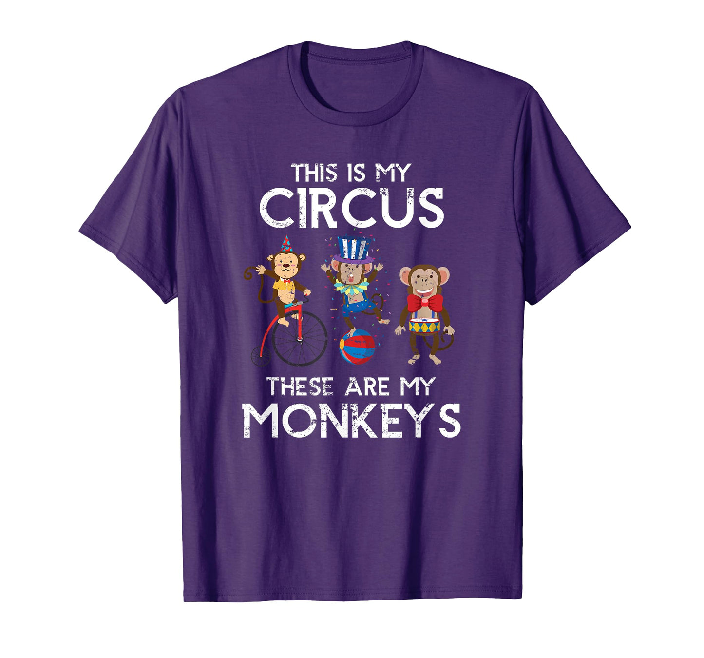 Zoo Keeper Animal Jungle Gift Monkey T-Shirt - Black - Small - Unisex-Adults - Short Sleeve - Cotton 60% Polyester 40%