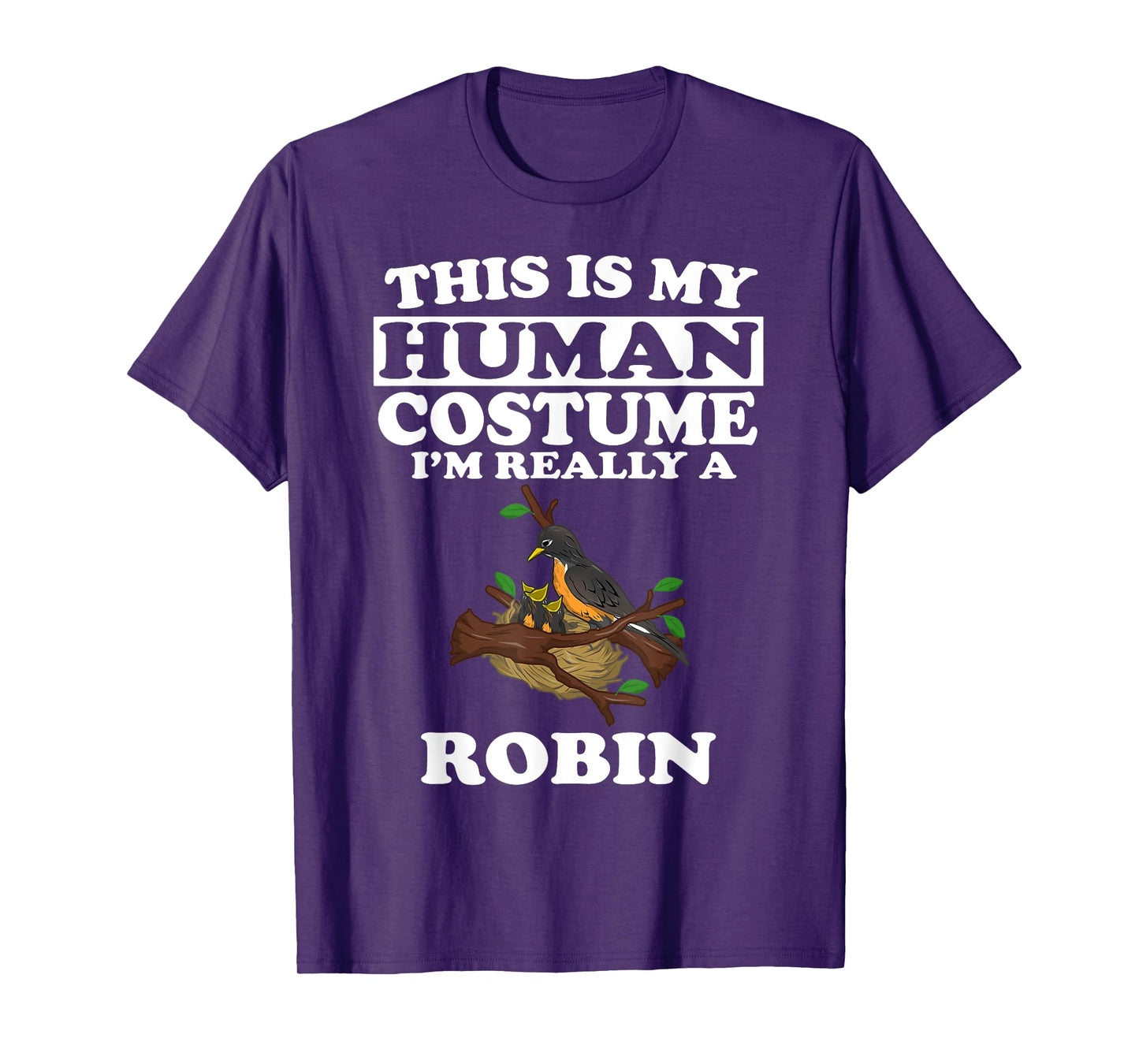 This Is My Human Costume I'm Really A Robin Bird Gift T-Shirt