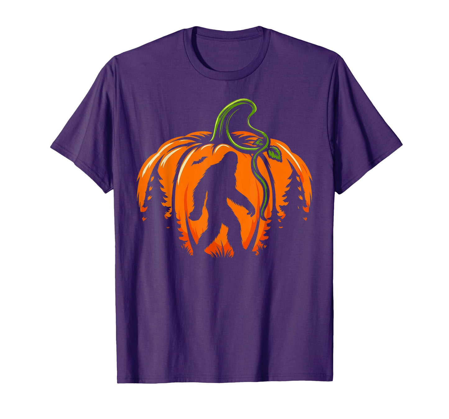 Bigfoot Pumpkin Halloween Costume Sasquatch Men Women Kids T-Shirt