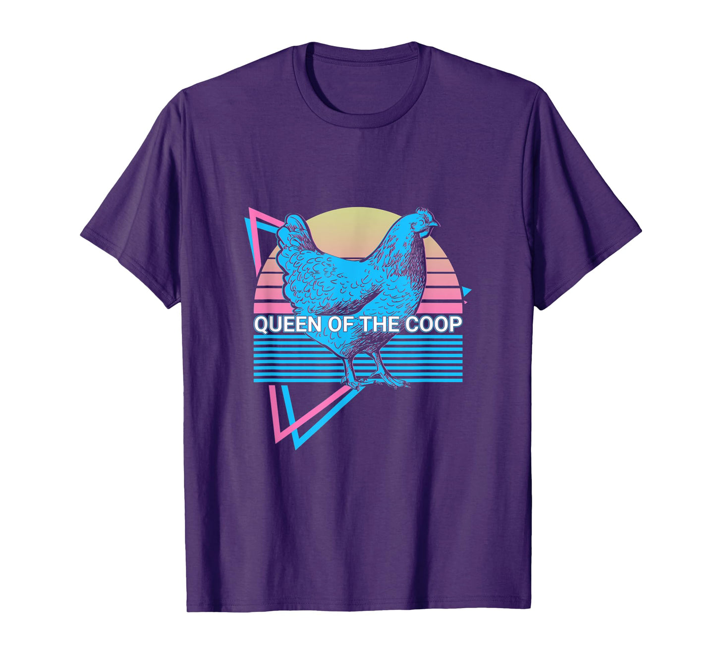 Funny Chicken Retro Queen Of The Coop T-Shirt