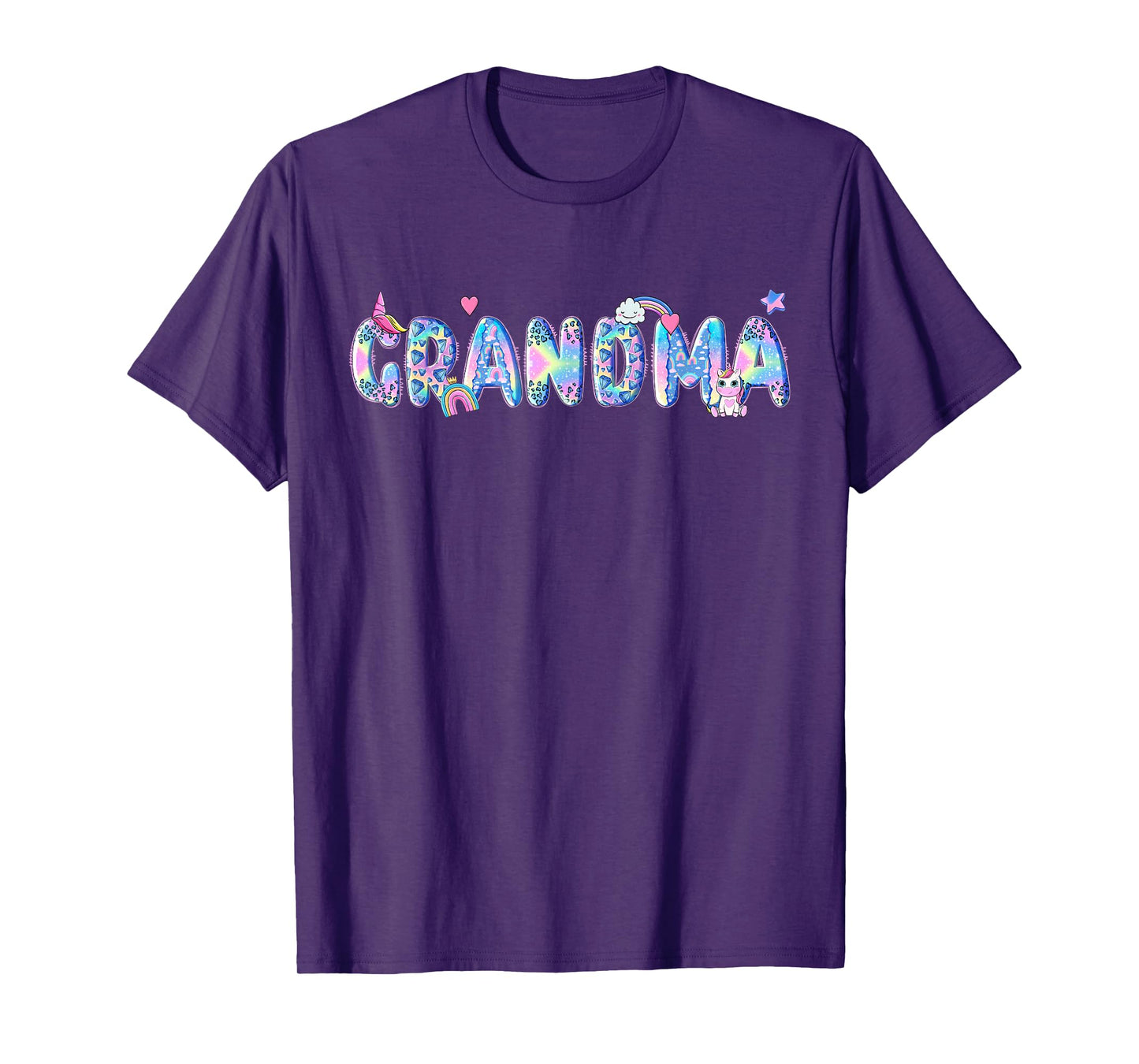 Grandma Birthday Squad Matching Unicorn Family Party T-Shirt