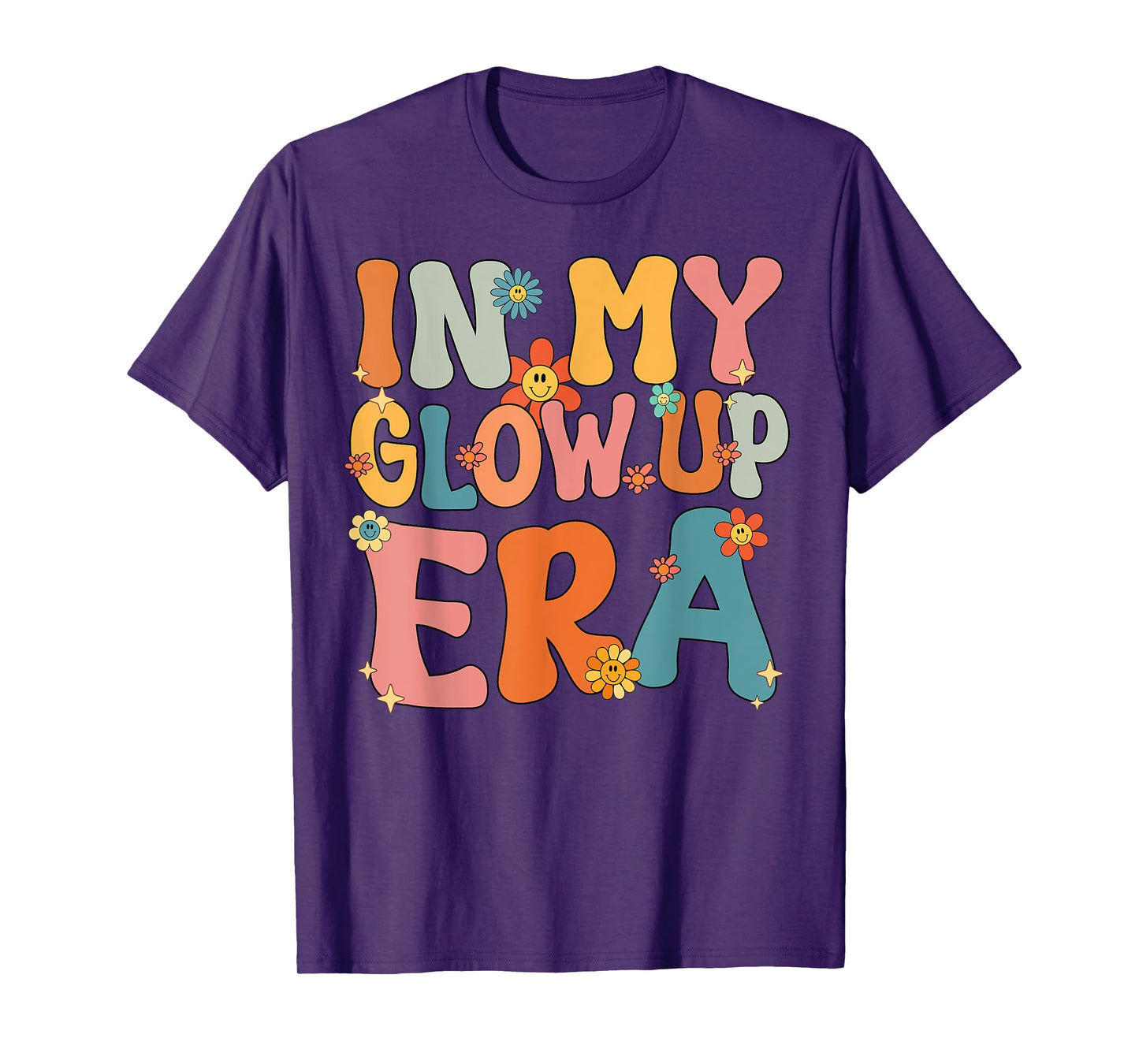 In My Glow Up Era Retro Groovy T-Shirt