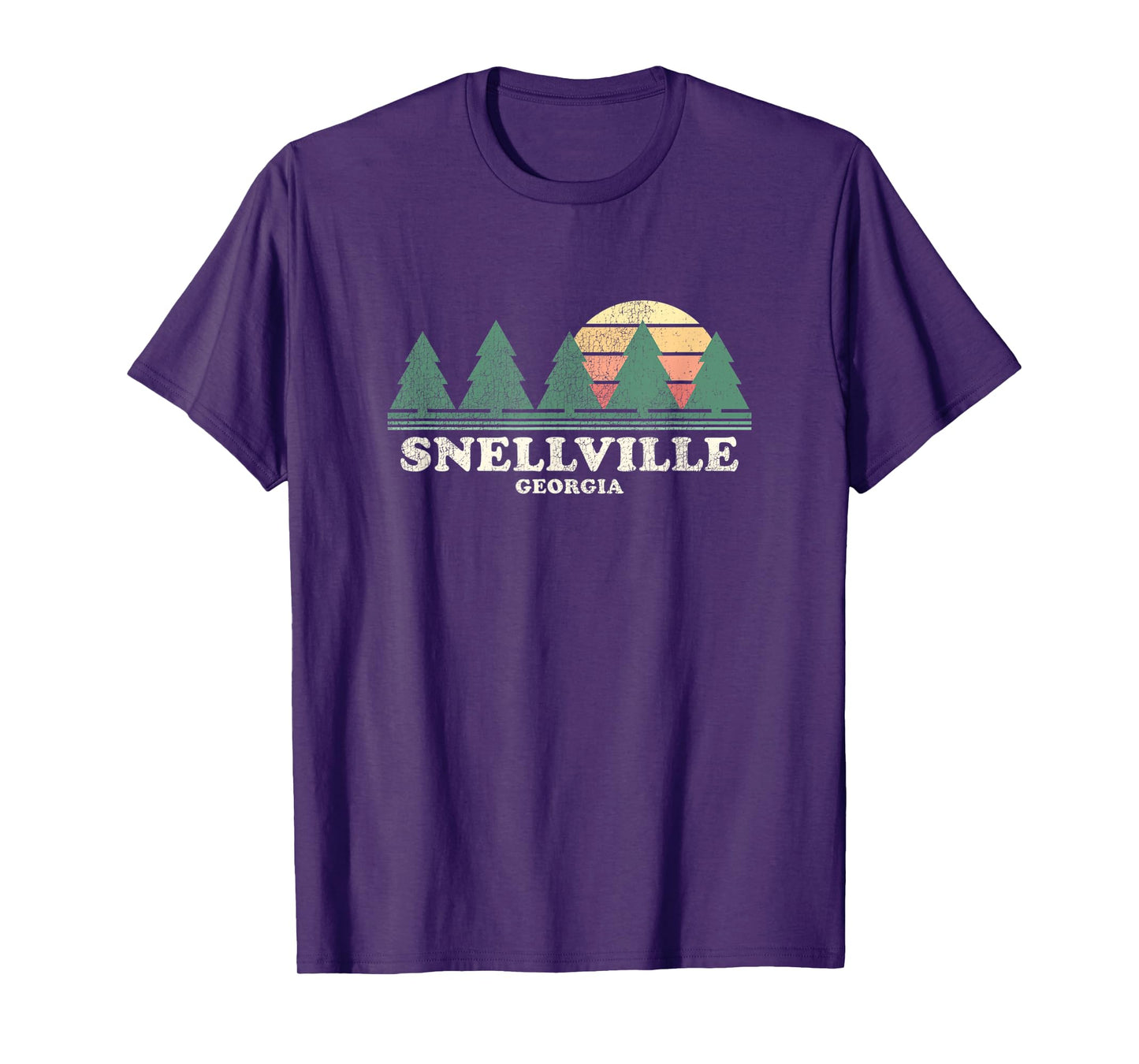 Snellville GA Vintage Throwback Tee Retro 70s Design T-Shirt
