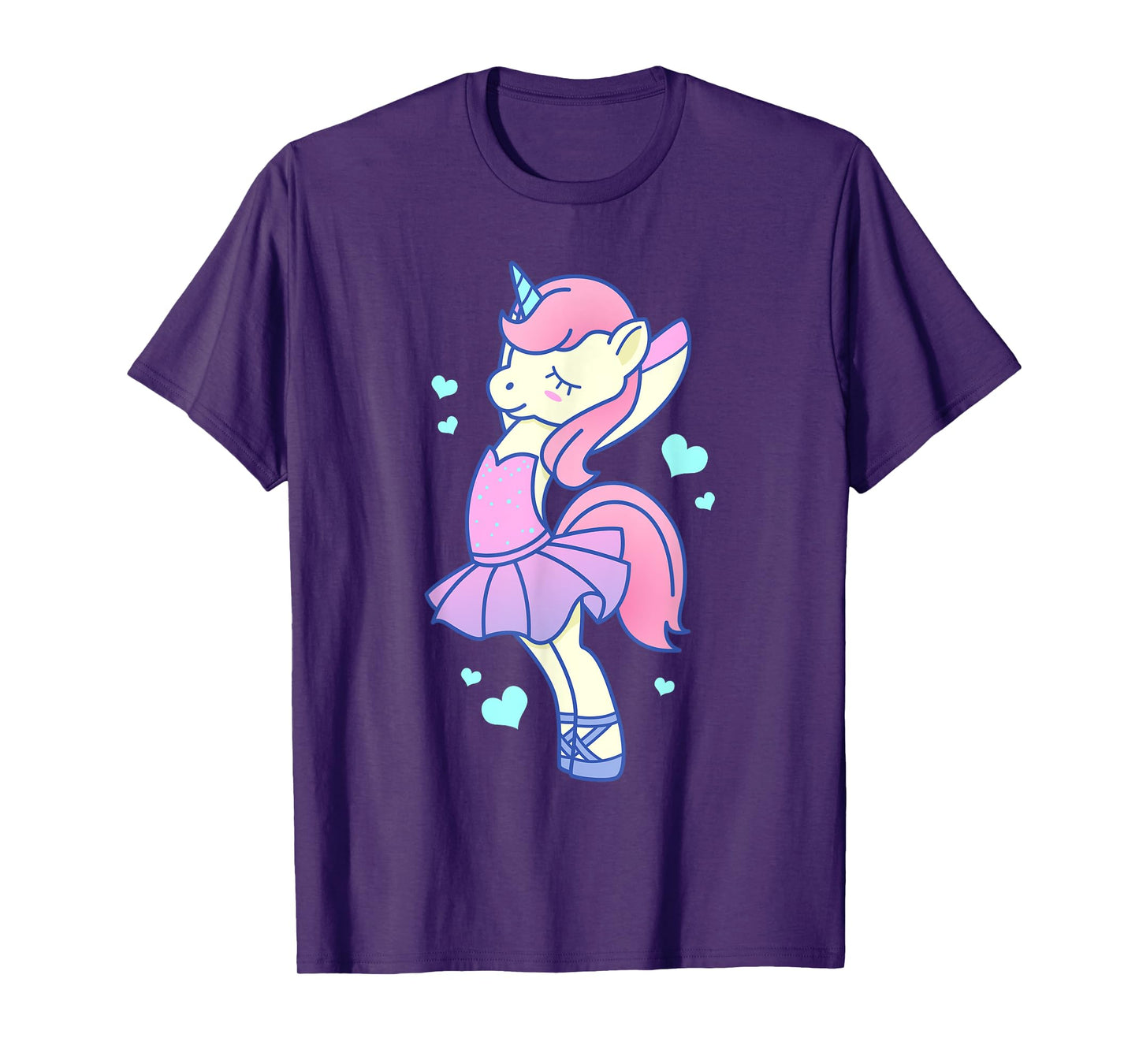 Cute Kawaii Unicorn Ballerina In Tutu - Ballet Dancer T-Shirt