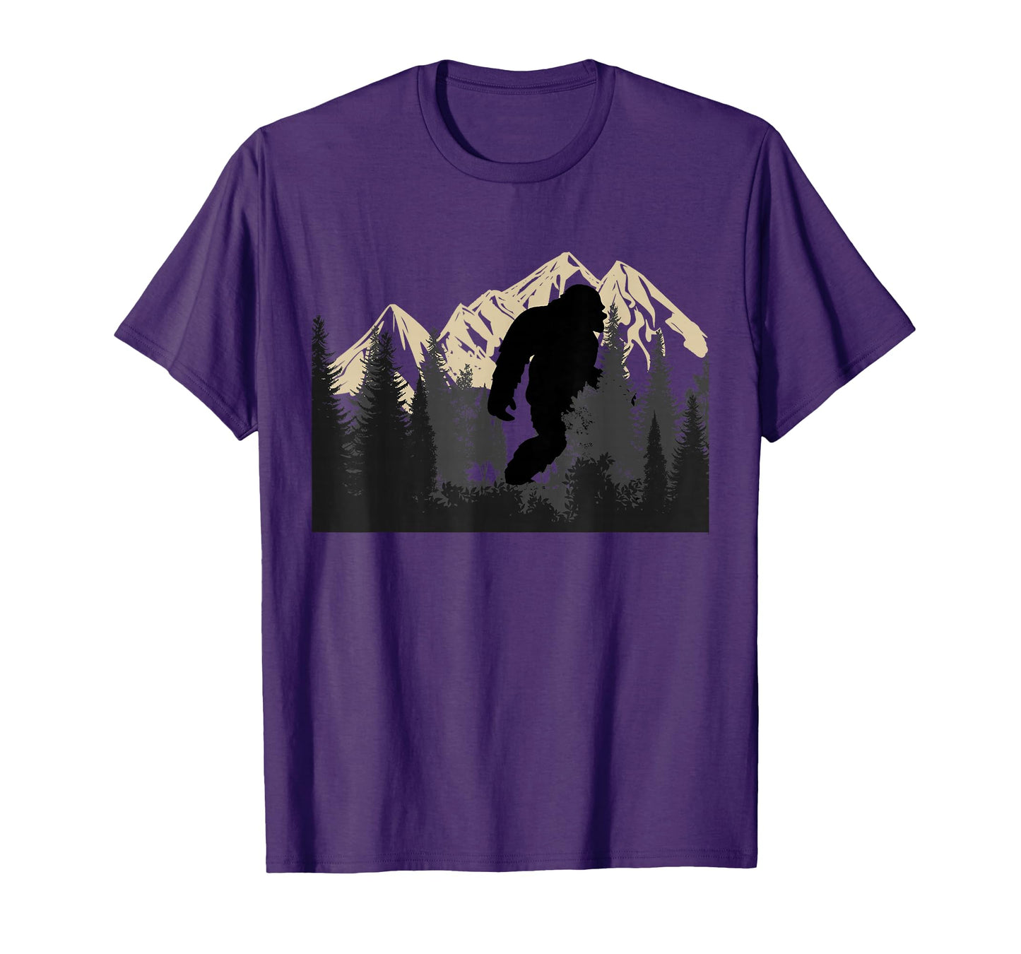 Bigfoot Sasquatch Design Women and Men Trip Hiking lovers T-Shirt