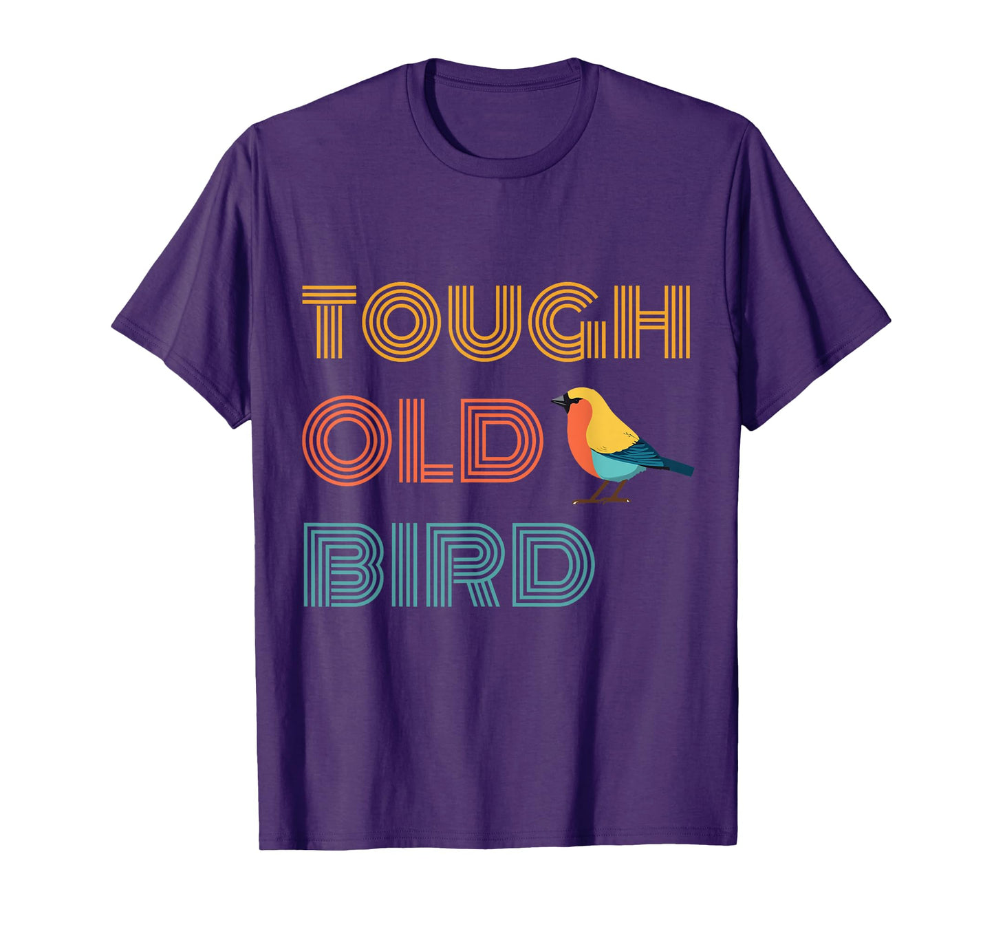 Vintage Tough Old Bird with Retro Style Finch T-Shirt