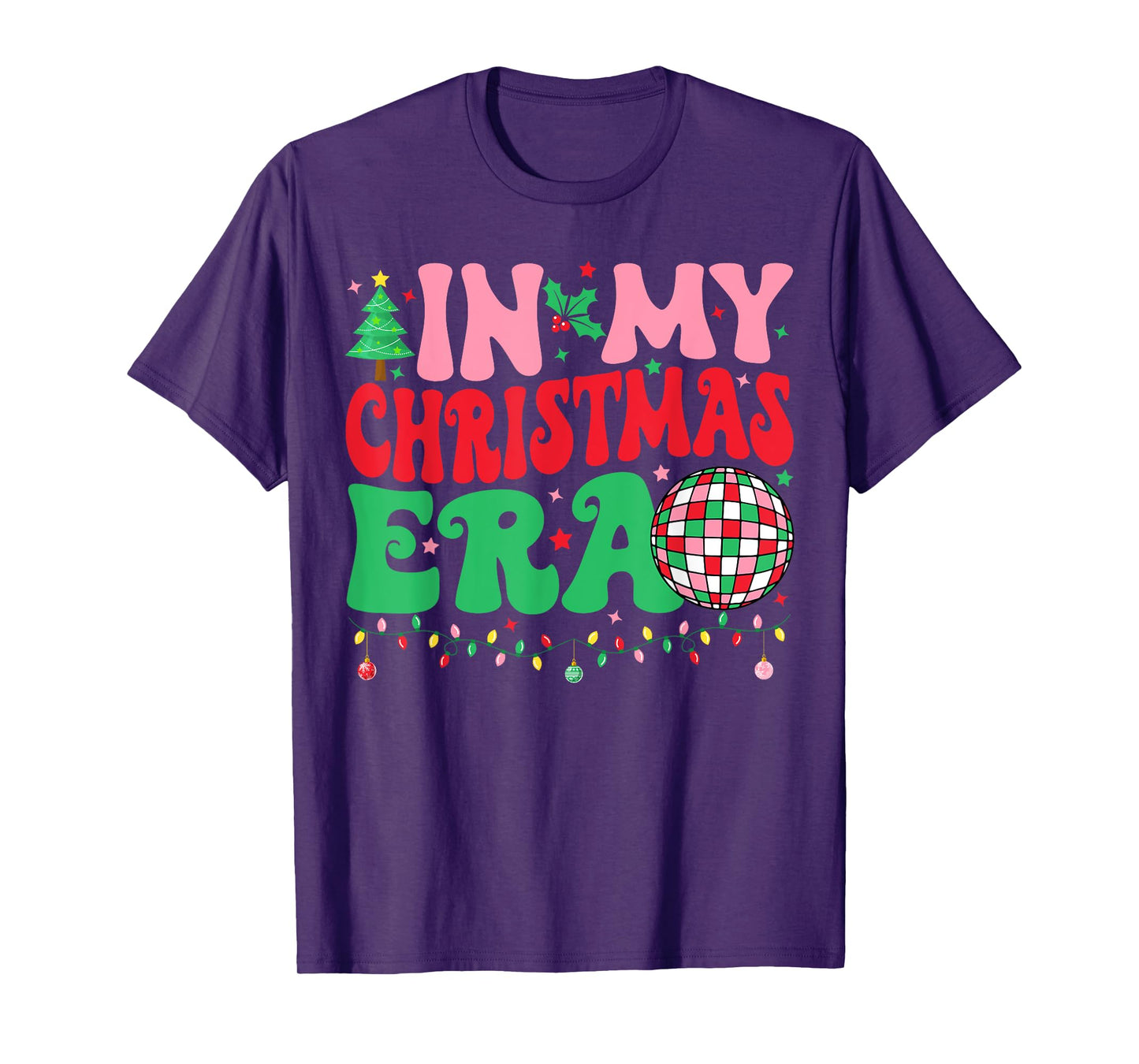 In My Christmas Era Merry Christmas Tree Xmas Cute Christmas T-Shirt