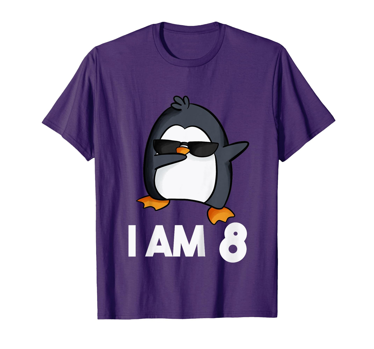 Penguin Birthday Shirt 8 Years Old Birthday Outfit Kids T-Shirt