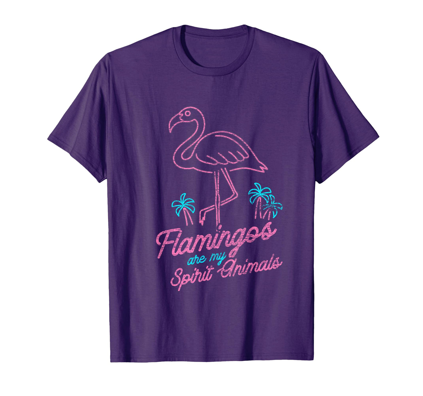 Flamingos Are My Spirit Animals Flamingo T-Shirt