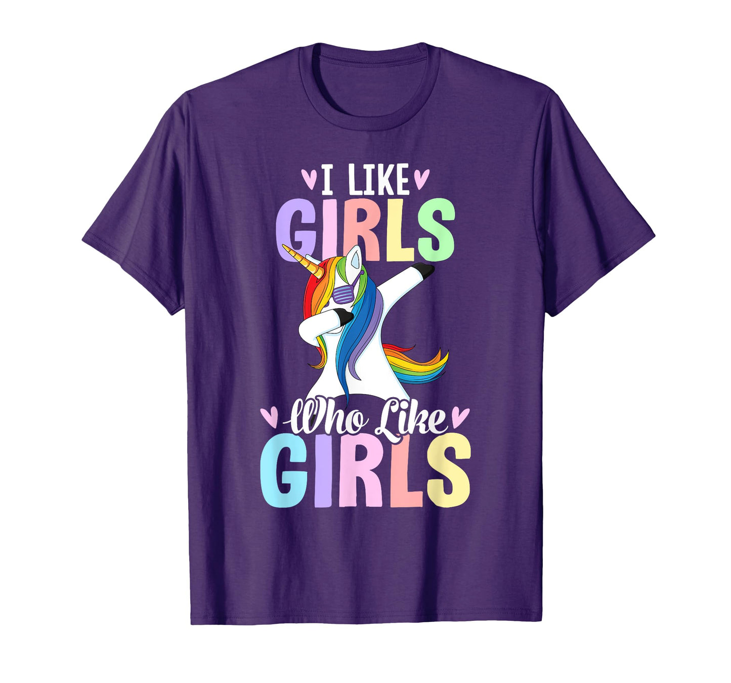 I Like Girls Who Like Girls Lesbian Pride Rainbow Flag LGBTQ T-Shirt