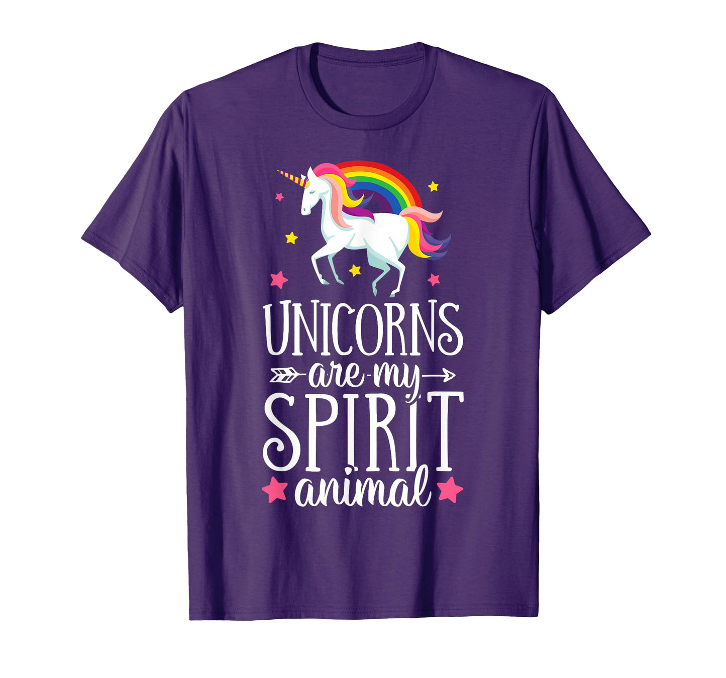 Unicorns Are My Spirit Animal T shirt Unicorn Girls Women T-Shirt