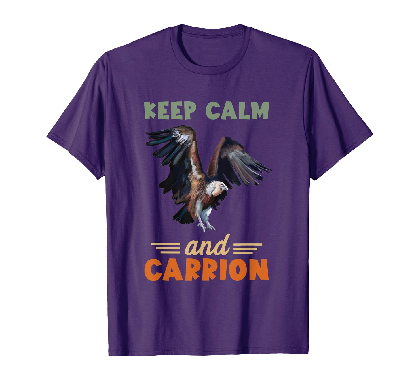 Vulture Keep Calm Bird Watcher Carrion Vulture Lover T-Shirt