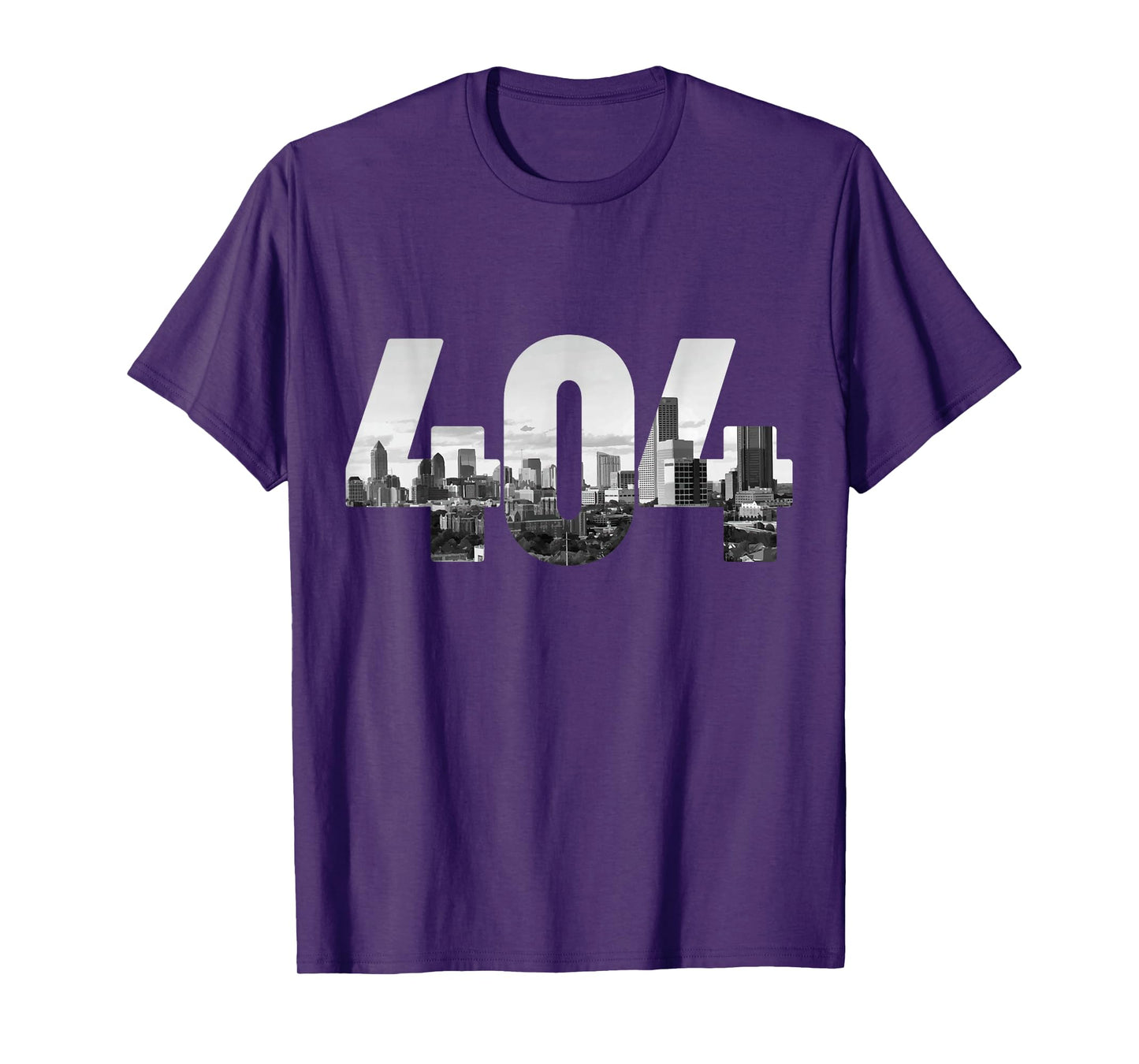 404 Atlanta Area Code Skyline ATL Georgia Vintage T-Shirt