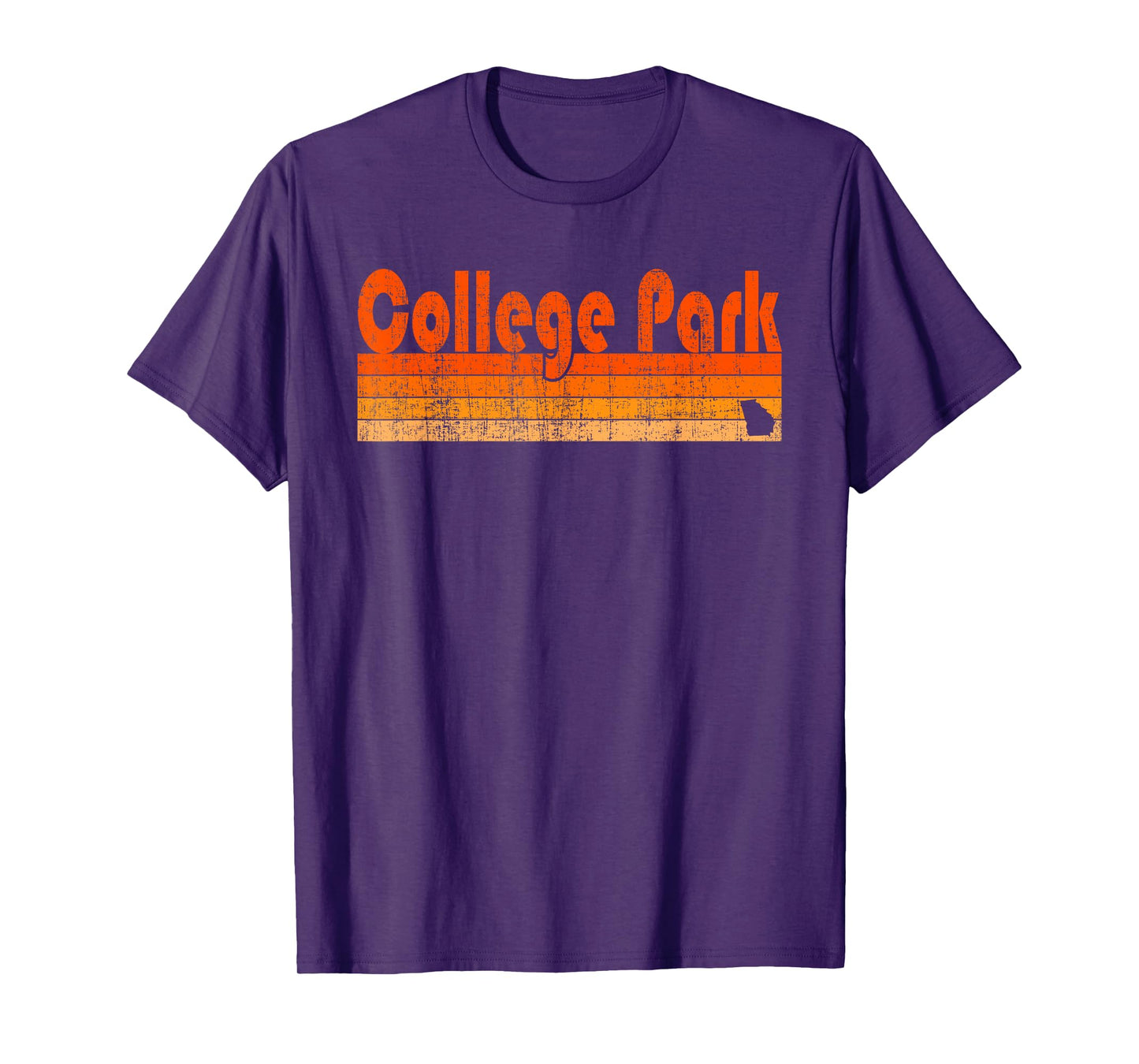 Retro 80s Style College Park GA T-Shirt