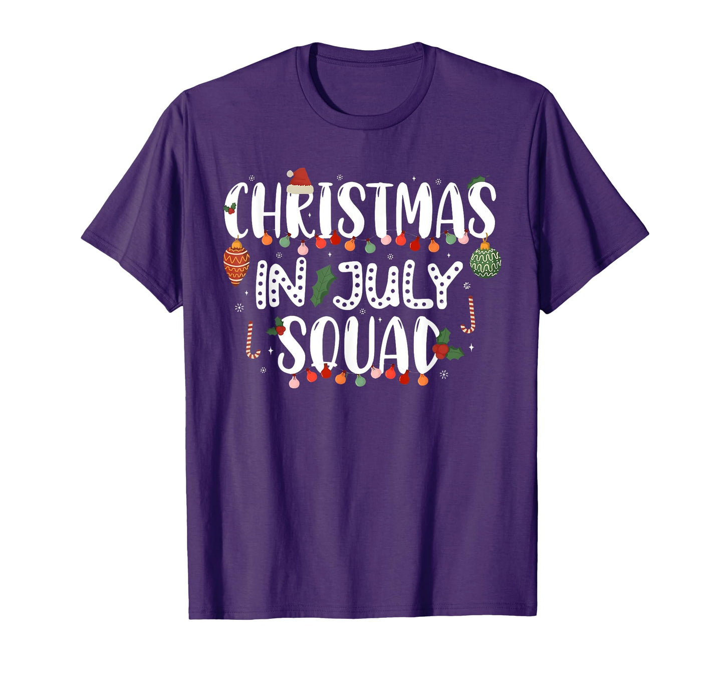 Christmas In July Squad Funny Summer Xmas Men Women Kids T-Shirt