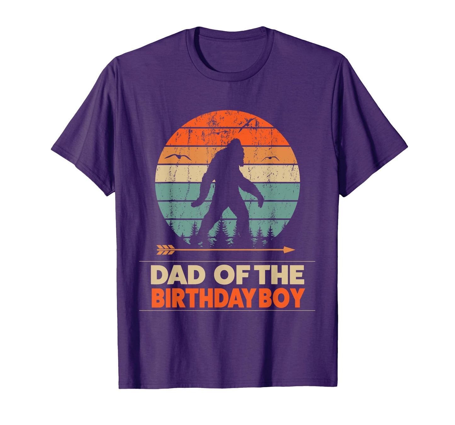 dad of the birthday boy bigfoot birthday T-Shirt