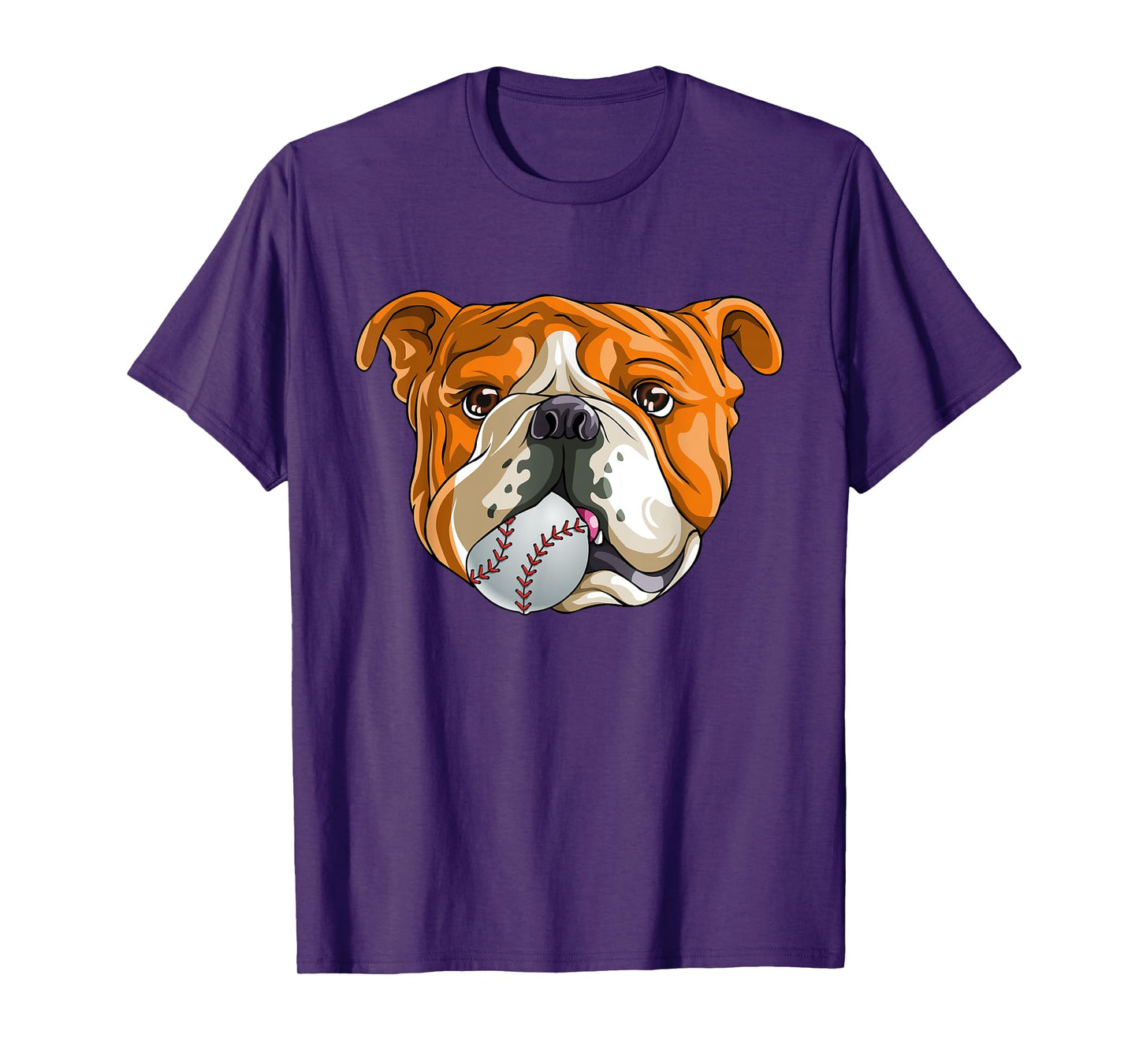 English Bulldog Baseball T Shirt Dog Funny Cute Lover T-Shirt