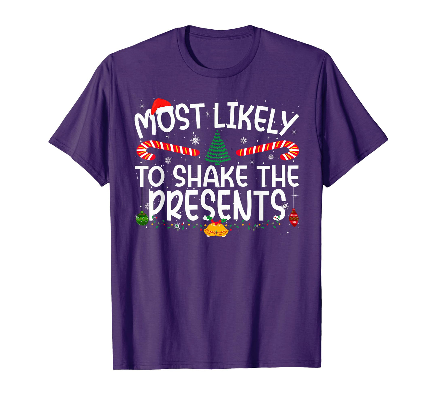 Family Matching Xmas Most Likely to Shake The Presents T-Shirt