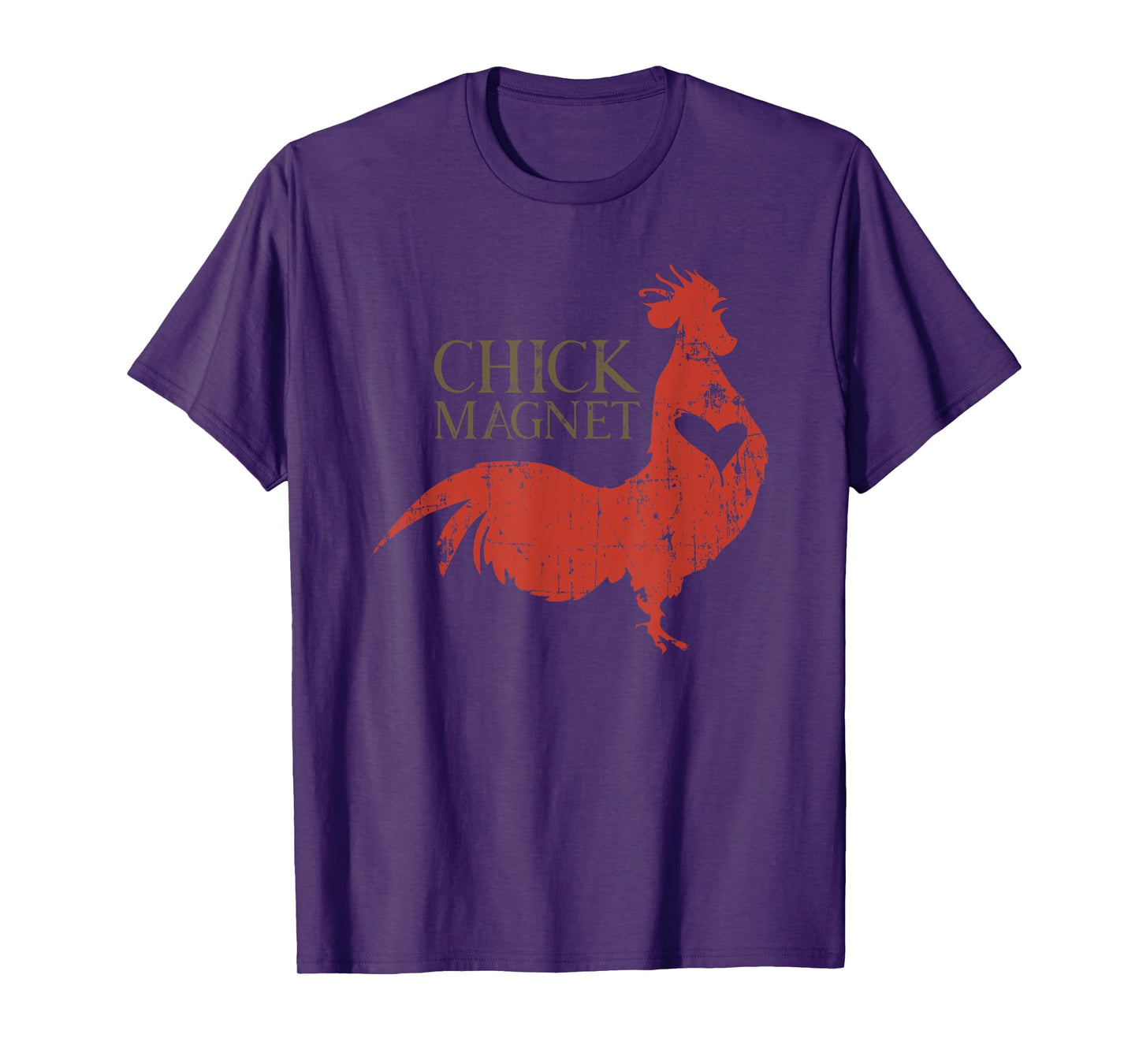 Chick Magnet Funny Rooster Adult Humor Retro Vintage T-Shirt